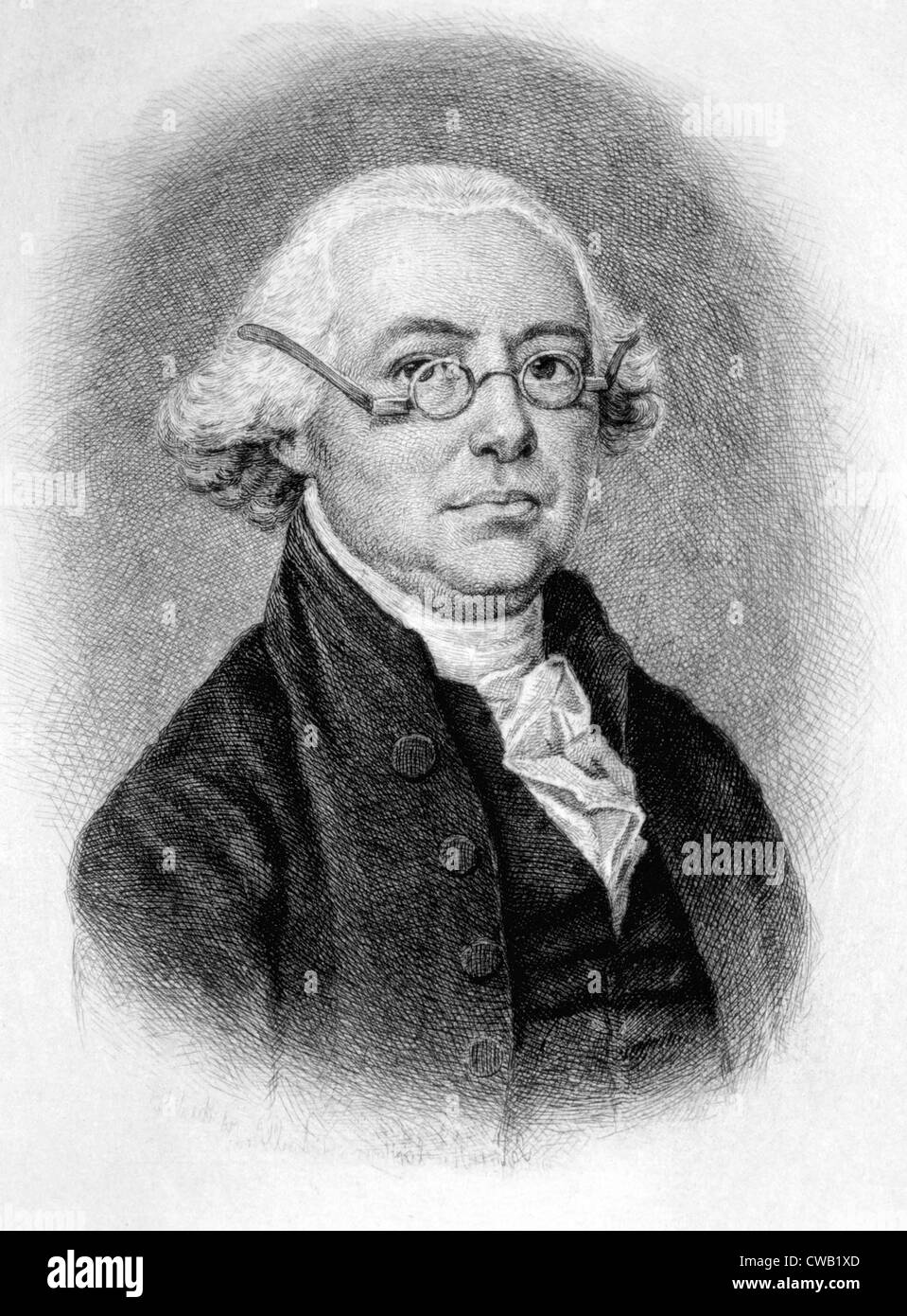 James Wilson (1742-1798), Kupferstich 1889 Stockfoto