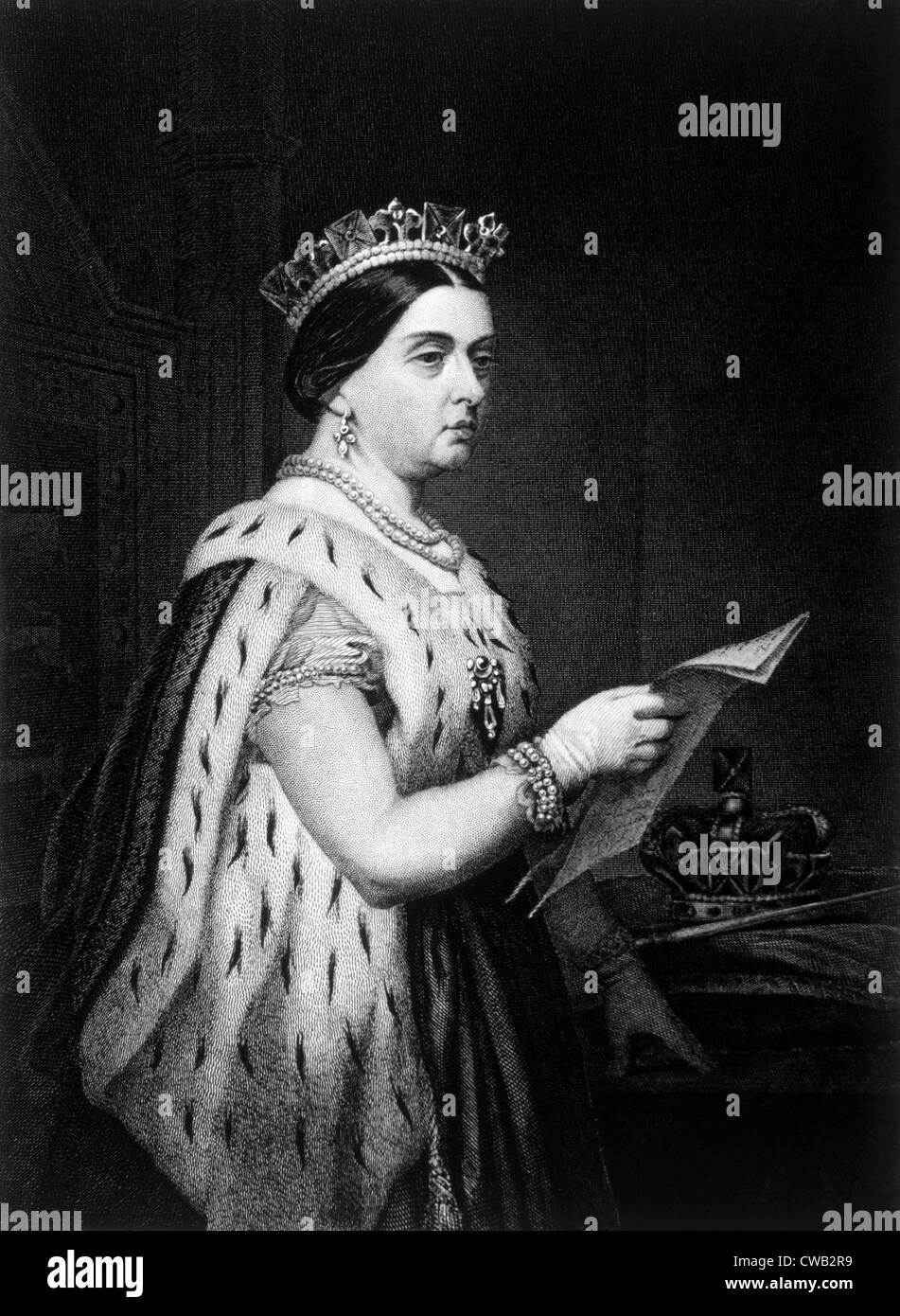Königin Victoria (1819-1901), Königin von Großbritannien und Irland 1837-1901, Kaiserin von Indien 1876-1901. Stockfoto