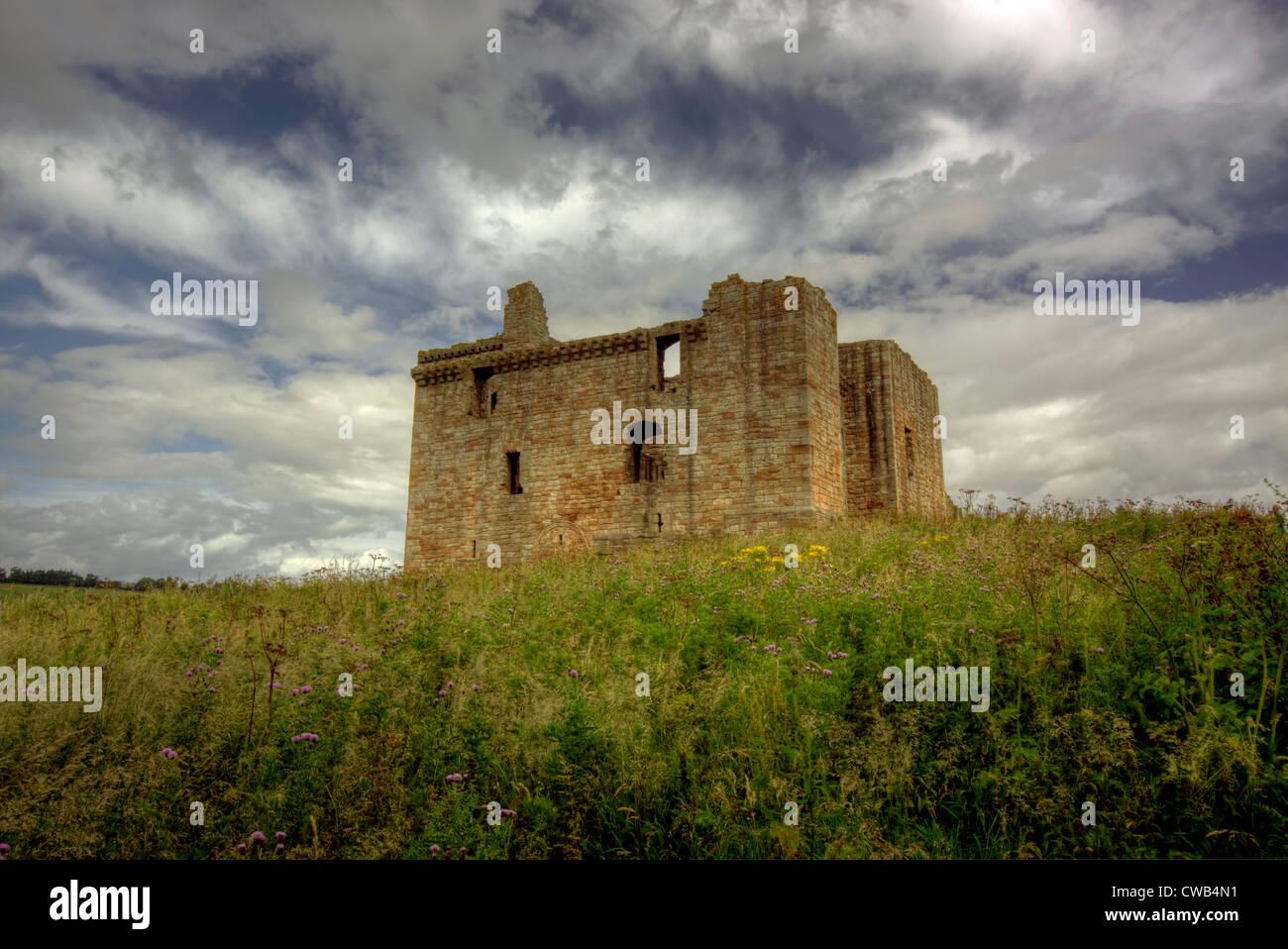 Crichton Castle, Schottland Stockfoto