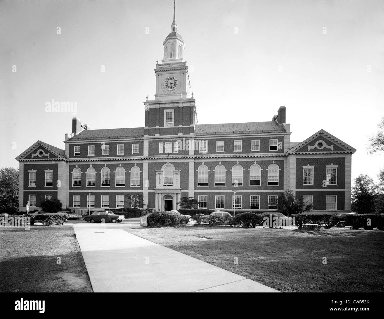 Howard University, Gründer Library, Washington, DC. Foto ca. 1970er Jahre Stockfoto