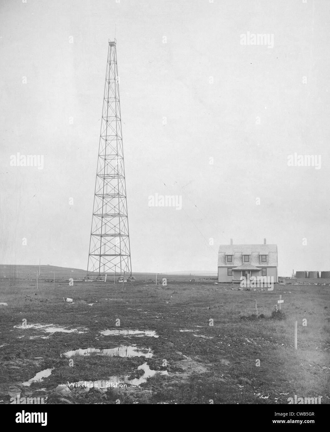 Funkstation, Nome, Alaska, Foto von Lomen Brüder, 1916 Stockfoto