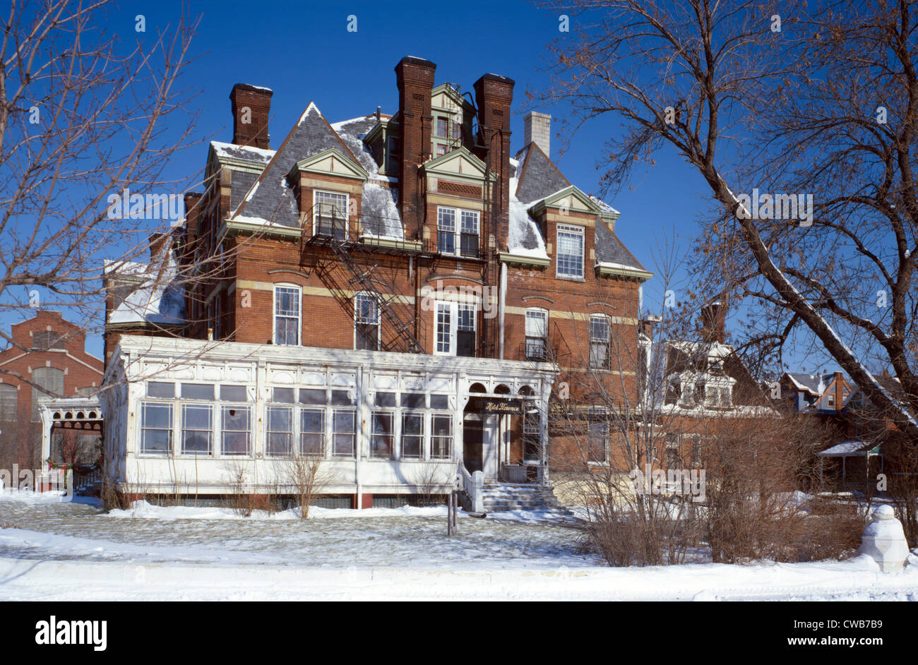 Pullman Palace Car Works Administration, Hotel Florenz, erbaut 1881. Pullman, Illinois, Foto ca. 1980er Jahre Stockfoto