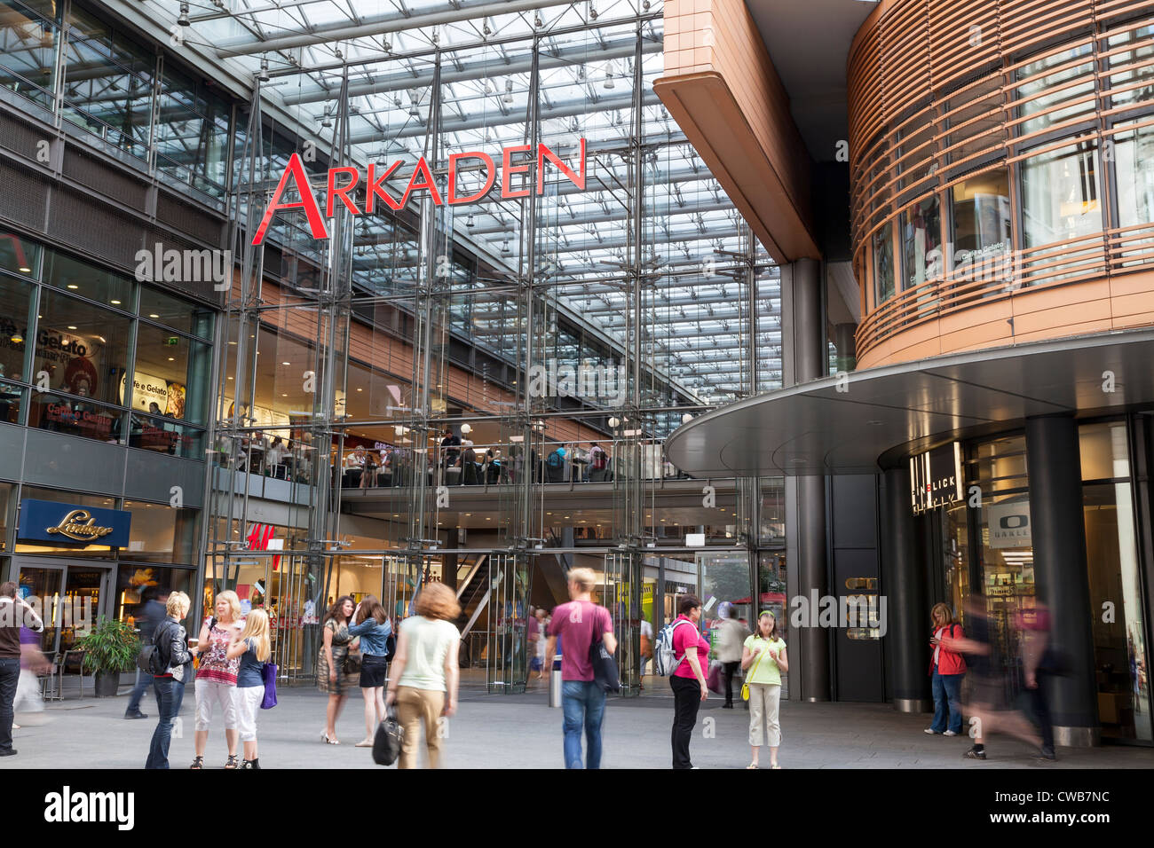 Potsdamer Platz Arkaden Shopping-Center, Berlin, Deutschland Stockfoto