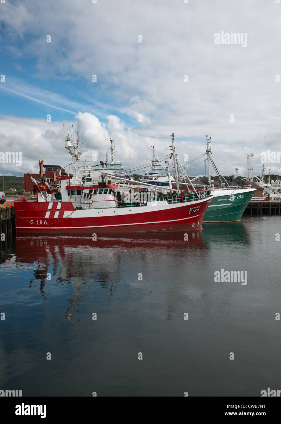 Killybegs Harbour, County Donegal, Irland. Stockfoto