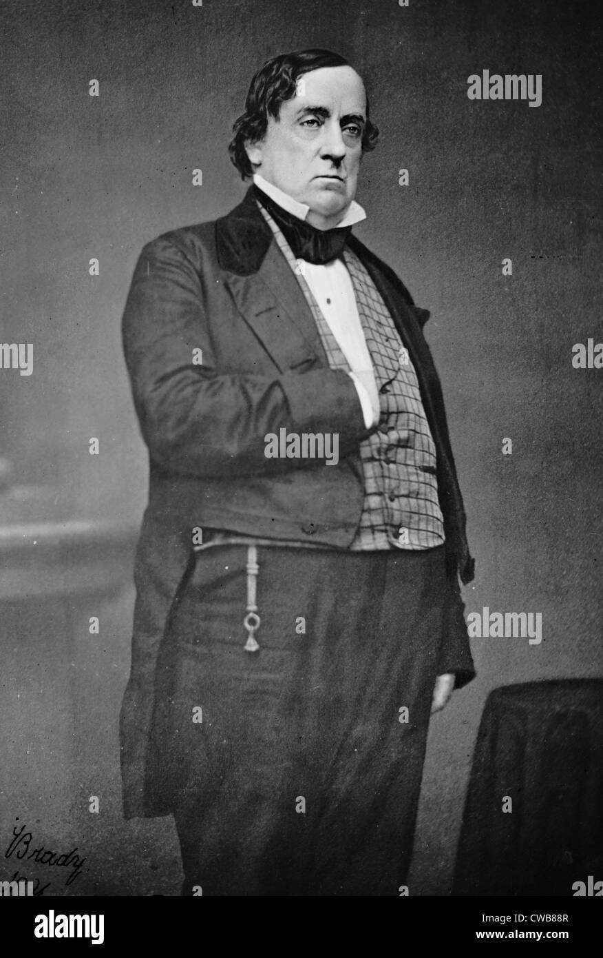 Lewis Cass, demokratische Präsidentschaftskandidat für 1848. Kriegsminister von Andrew Jackson, setzte er den Indian Removal Stockfoto