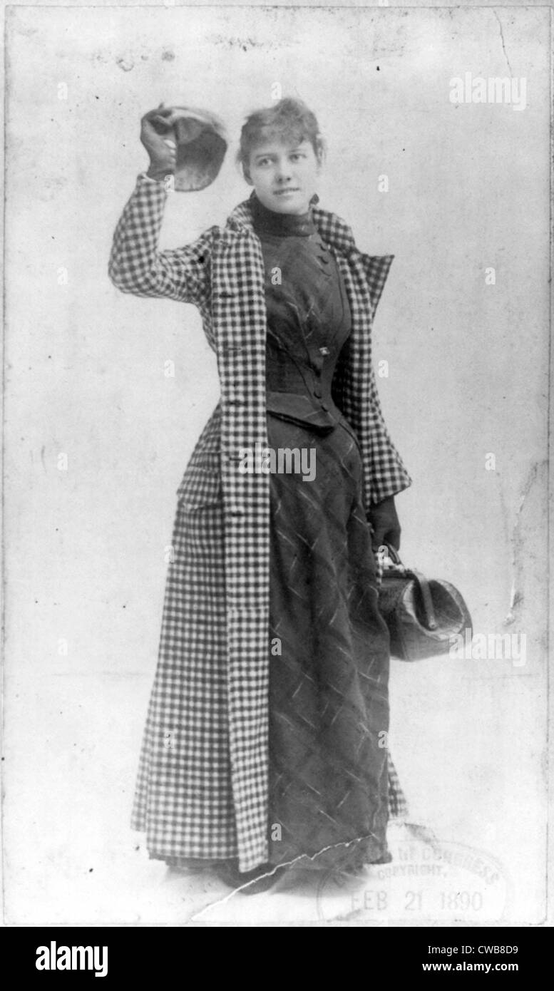 Nellie Bly. Elizabeth Cochrane "Nellie Bly', 1890 Stockfoto