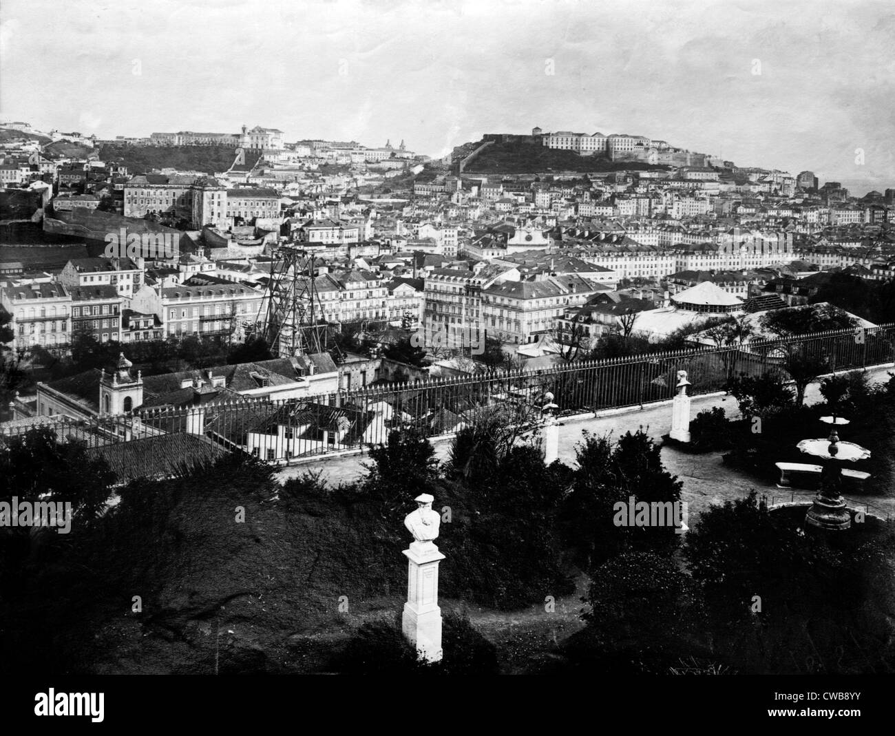 Stadtansicht von Oporto, Portugal, 24. Januar 1919. Stockfoto