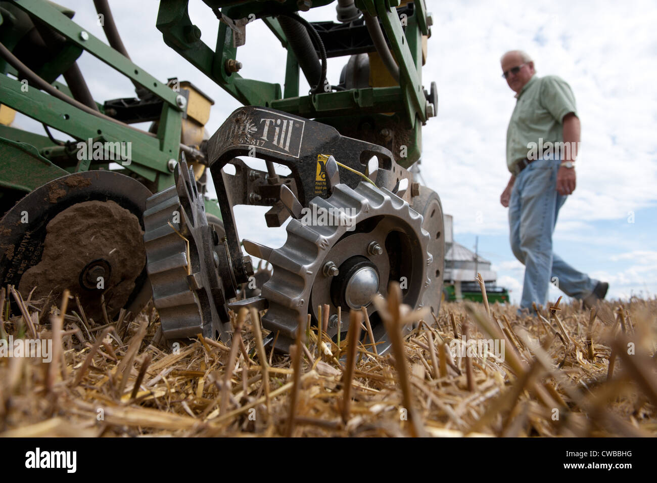Ernte Getreide Produzent Stockfoto