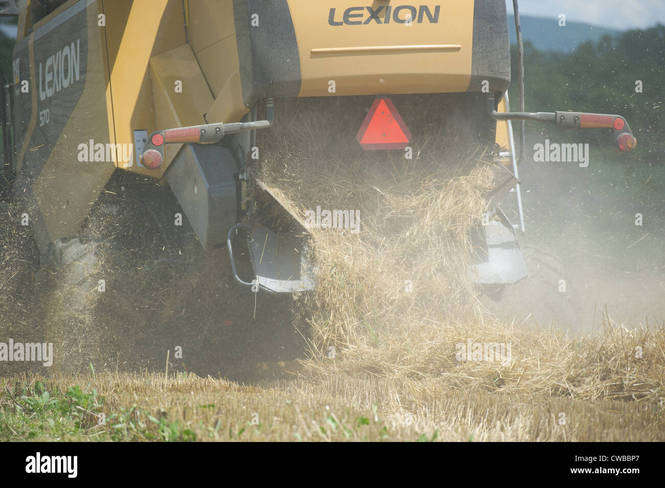 Ernte Getreide Produzent Stockfoto