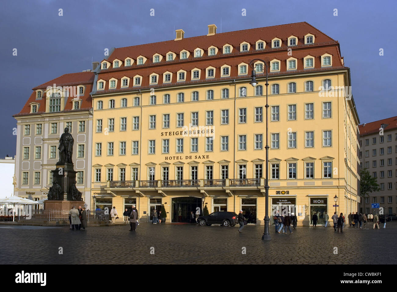 Dresden, Steigenberger Hotel de Saxe Stockfoto