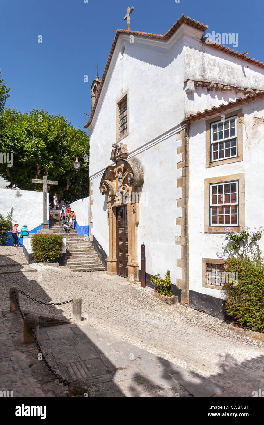 Misericordia Kirche (16. Jahrhundert - Renaissance / manieristischen) in Obidos. Óbidos, Portugal. Stockfoto