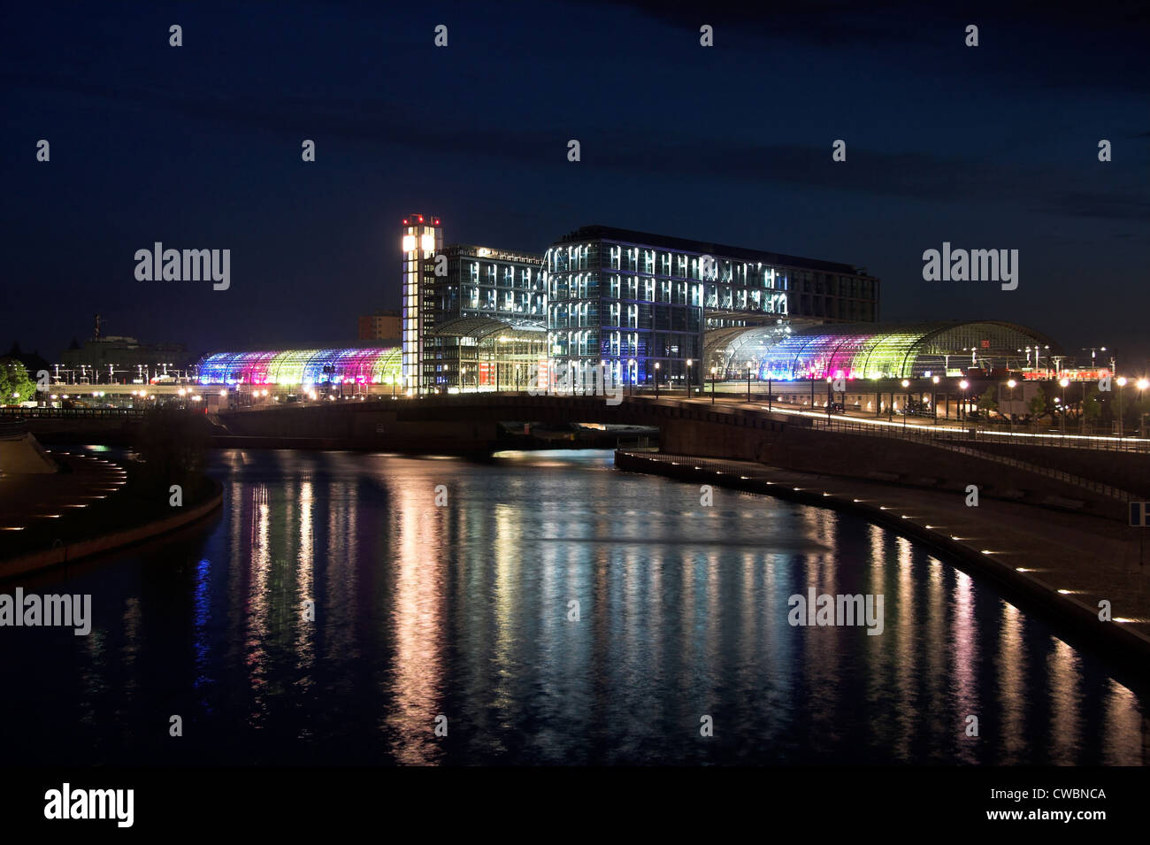 Berliner Hauptbahnhof kurz vor der Einweihung Stockfoto