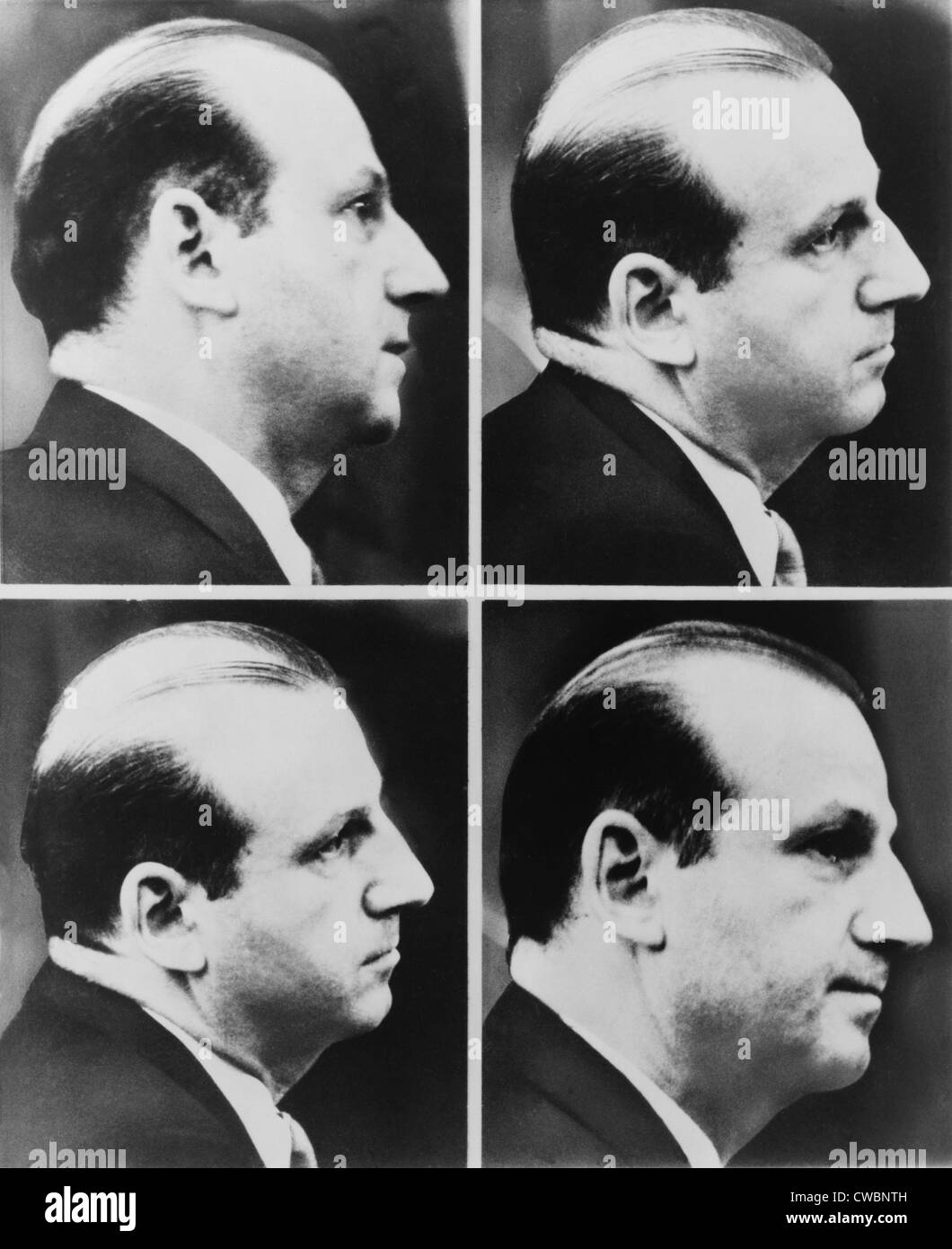 Jack Ruby (1911 – 1967) während seines Prozesses für die Ermordung des Lee Harvey Oswald, der mutmaßliche Mörder von Präsident Kennedy im Jahr 1964. Stockfoto