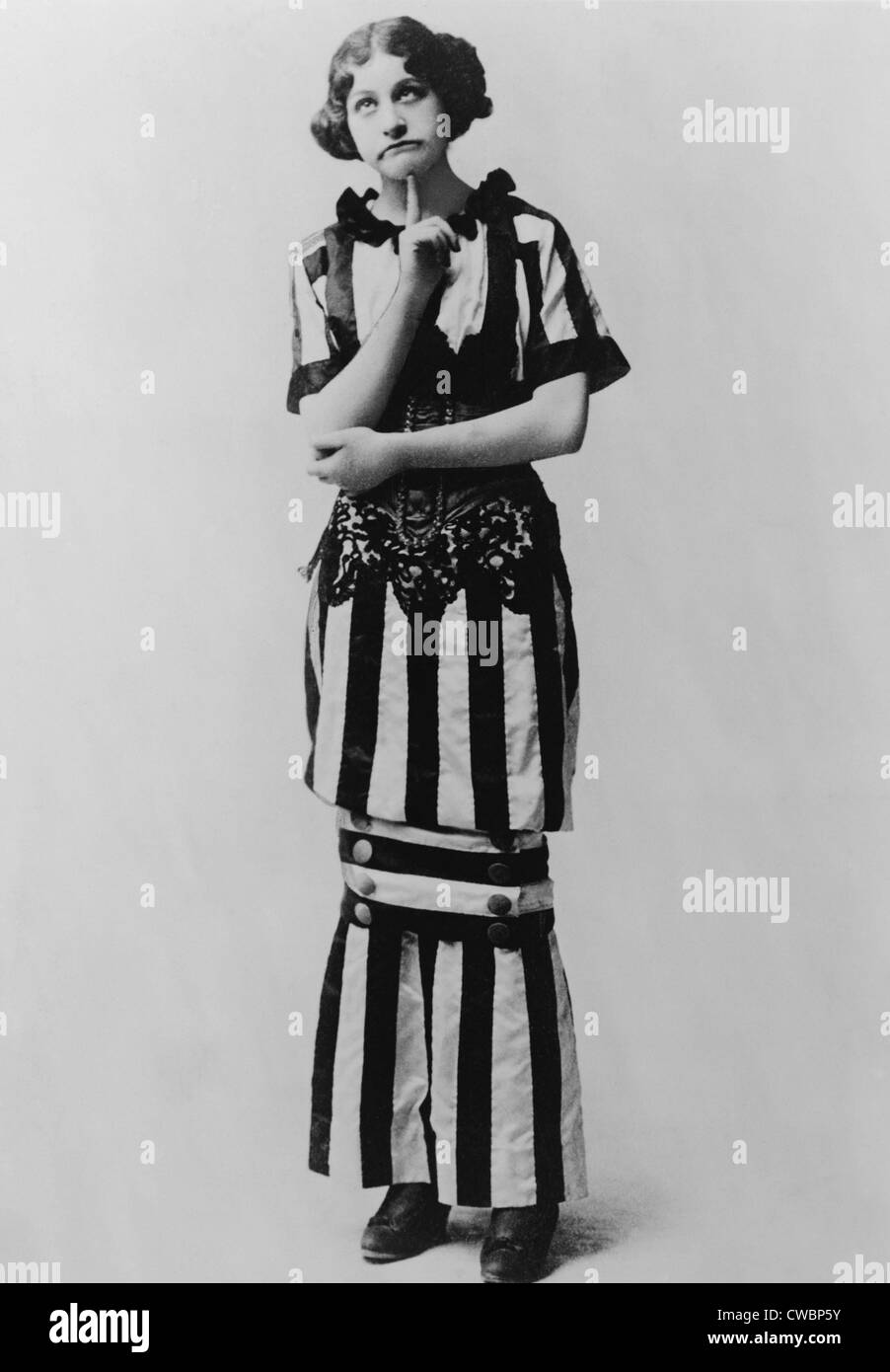 Fanny Brice (1891-1951) in 1910 Porträt, als sie nur 19 und schon ein star Ziegfeld Follies war.  Ihr Leben war das Thema Stockfoto