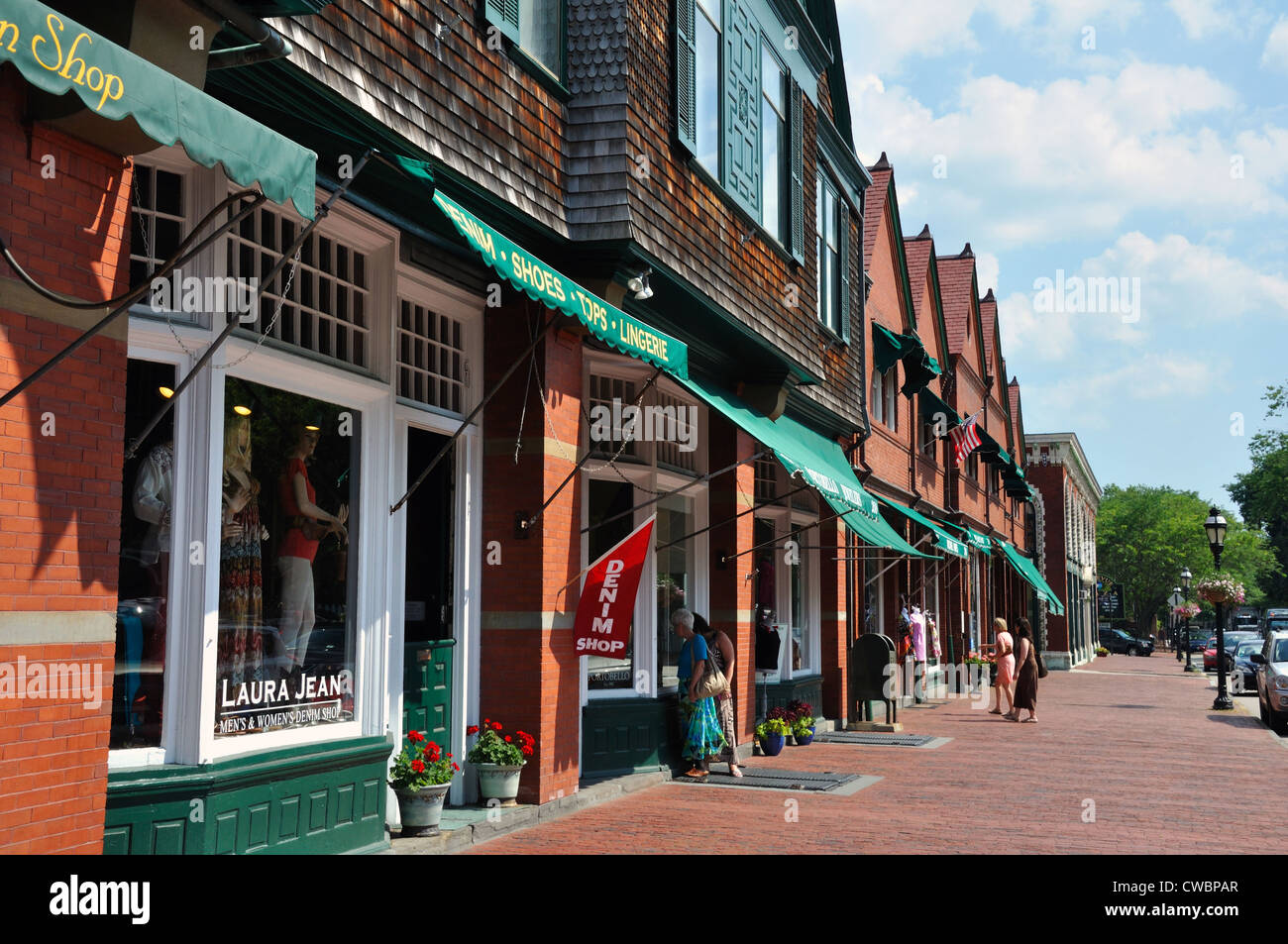 Geschäfte in Newport, Rhode Island, USA Stockfoto