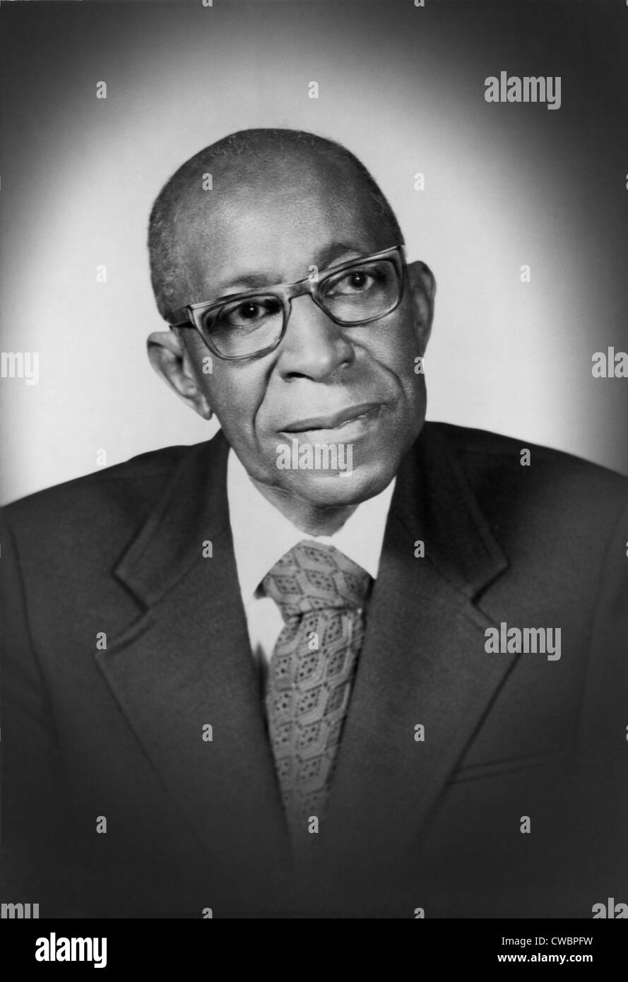 Dr. Lorenzo J. Greene (1899 – 1988), Historiker veröffentlichte neun Bücher über afroamerikanische Geschichte aus der Kolonialzeit durch die Stockfoto