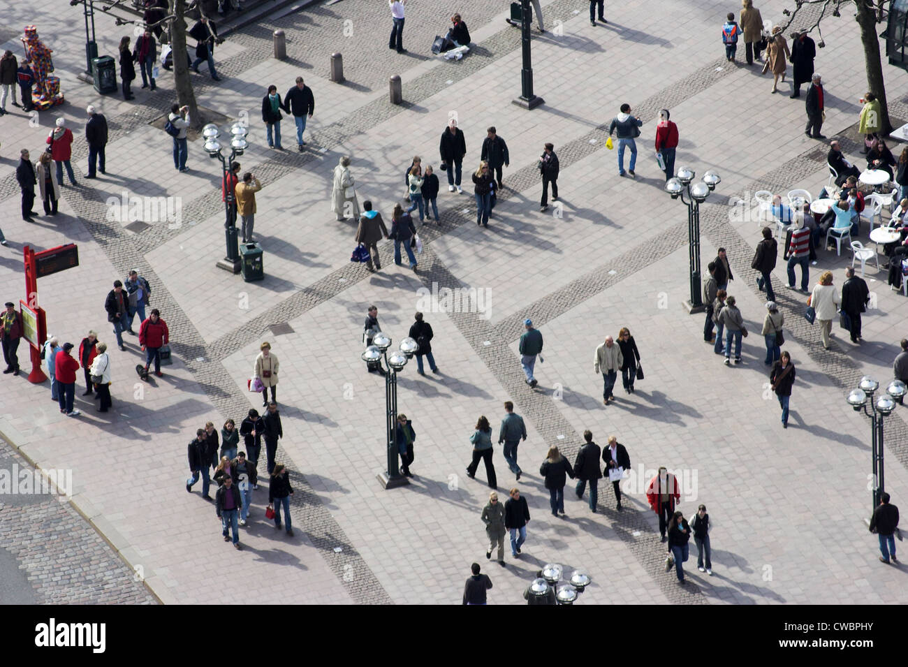 Hamburg, Menschen an der Guildhall Market Stockfoto