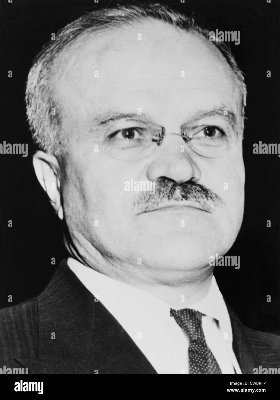 Der russische Außenminister, Vyacheslav Molotov (1890-1986), ca. 1955, bevor seine Konflikte mit Nikita Khrushchev und Vertreibung Stockfoto