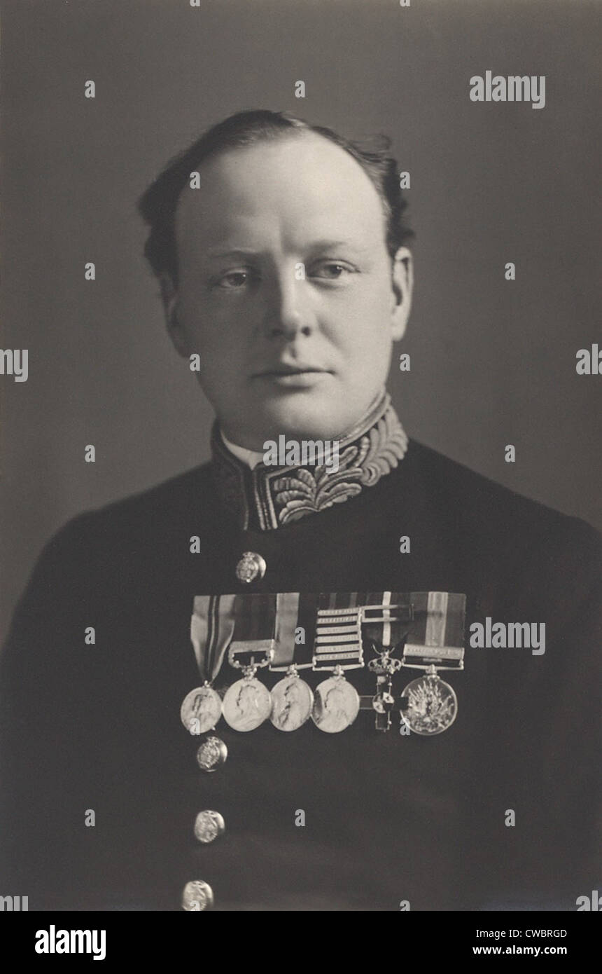 Winston Churchill (1874-1965), als erster Lord der Admiralität in 1914. Stockfoto