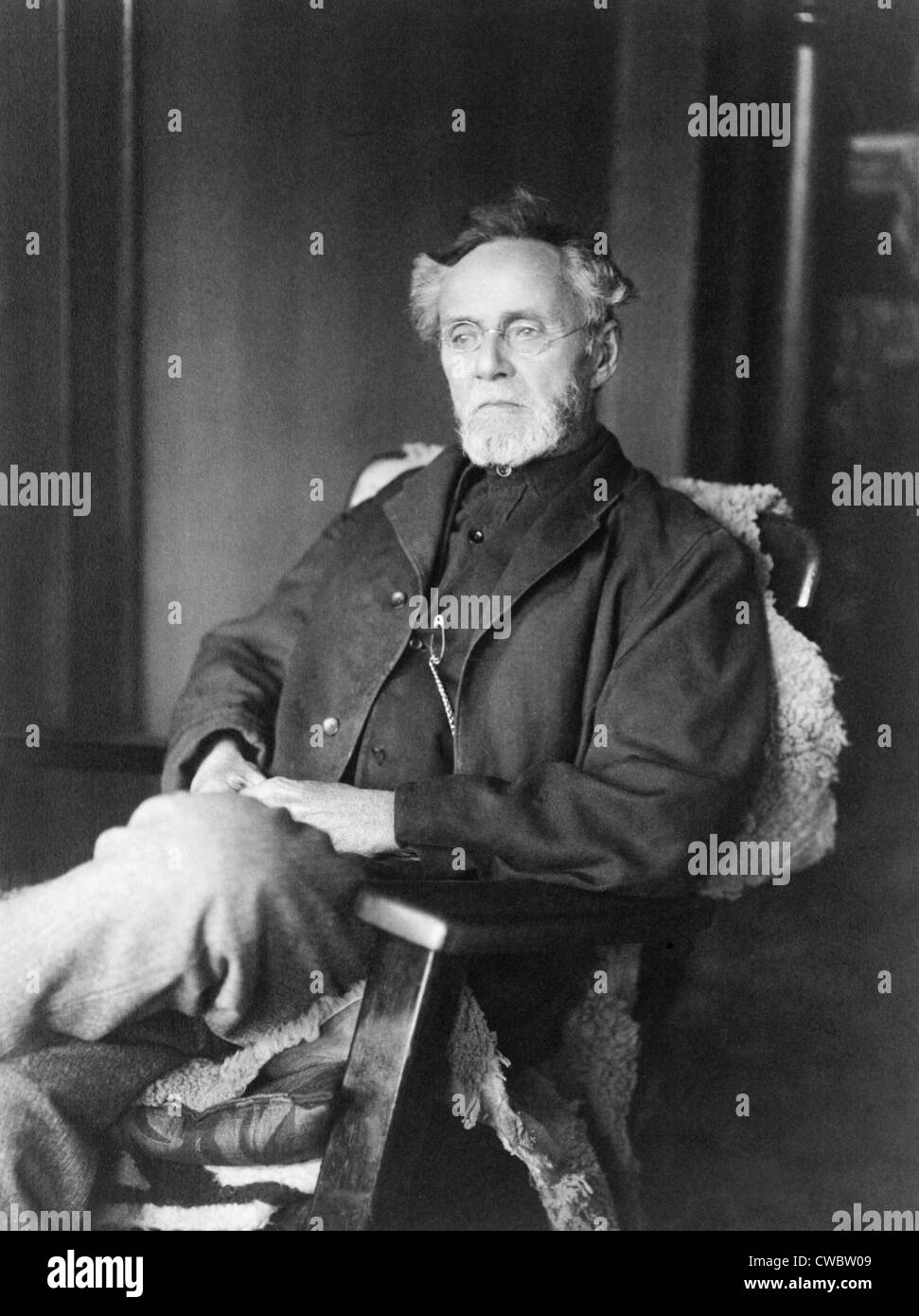Andrew Still (1828-1917), Begründer der Osteopathie, eine medizinische Praxis basiert auf der Überzeugung, die Knochen und gemeinsame Störungen, und Stockfoto