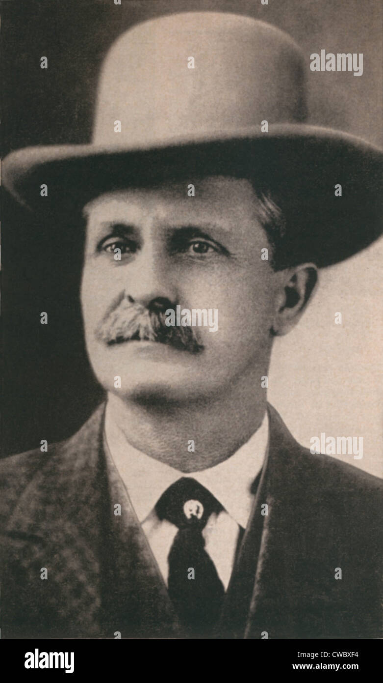 William "Bill" Tilghman (1854-1924), kämpfte mit Wyatt Earp während des Krieges von Dodge City (Termine), ging auf werde ein stellvertretender U.S. Stockfoto