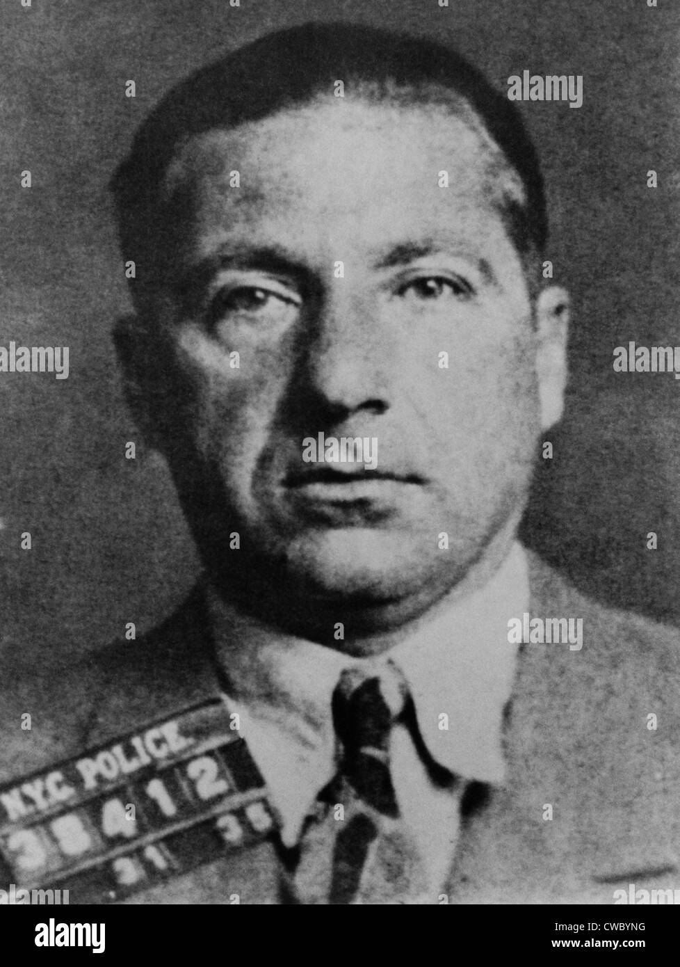Frank Costello (1891-1973) im Jahre 1935 Fahndungsfoto. Stockfoto