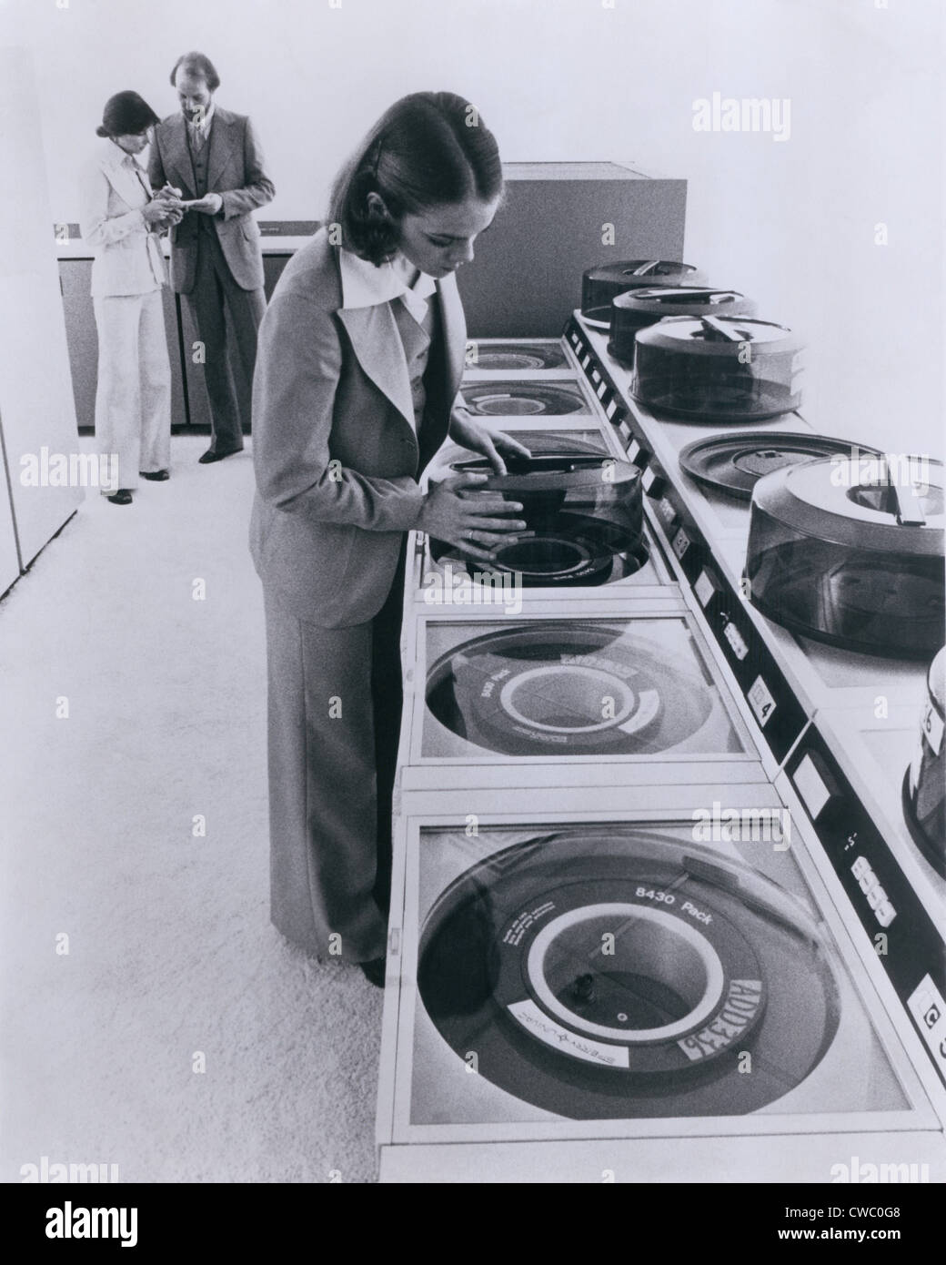Mainframe-Computer Sperry UNIVAC 90/80 erschien im Jahre 1976 von der Sperry Rand Corporation mit IBM System 360 konkurrieren Stockfoto