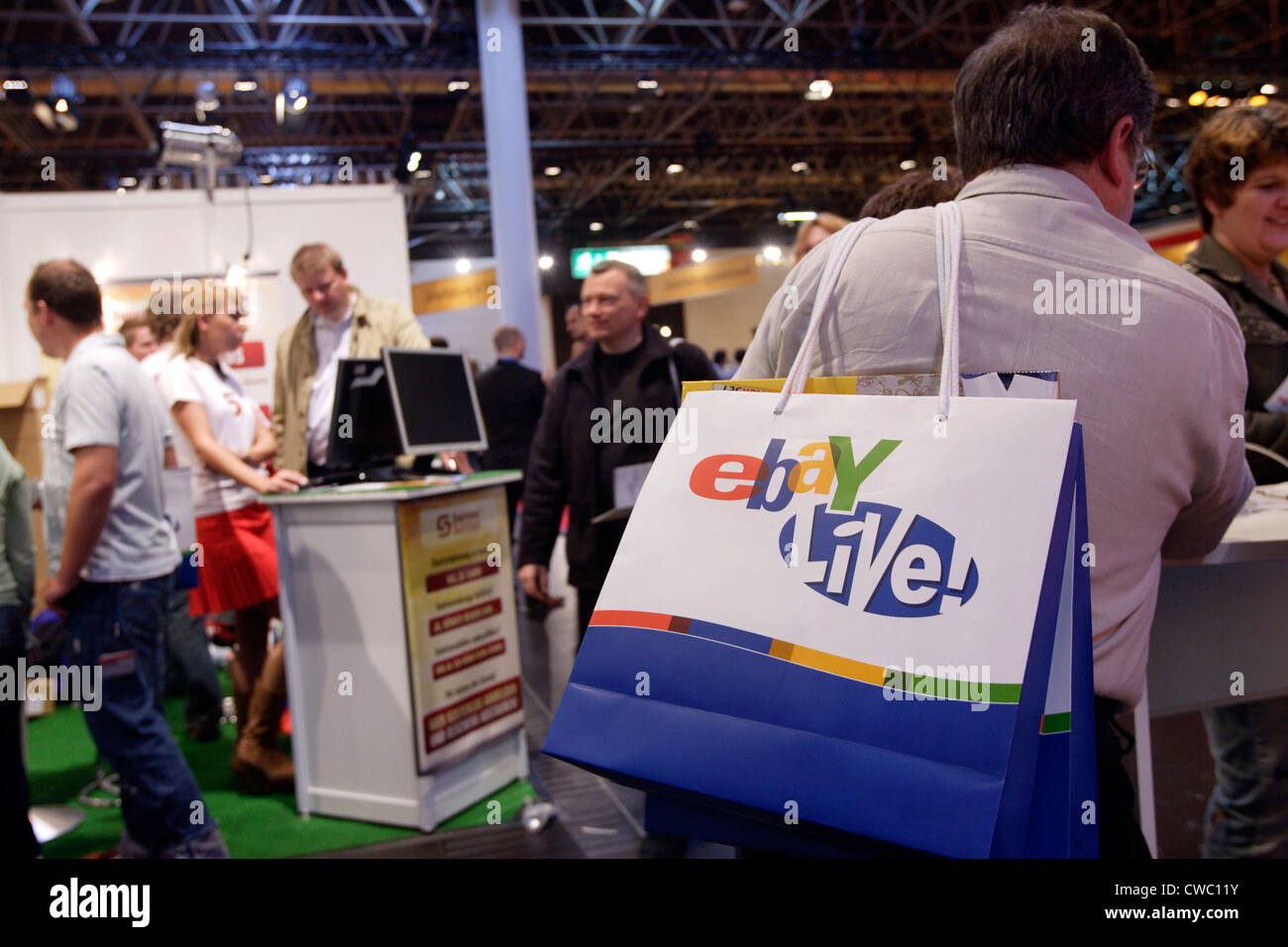 EBay Live-Ausstellung in Düsseldorf Stockfoto
