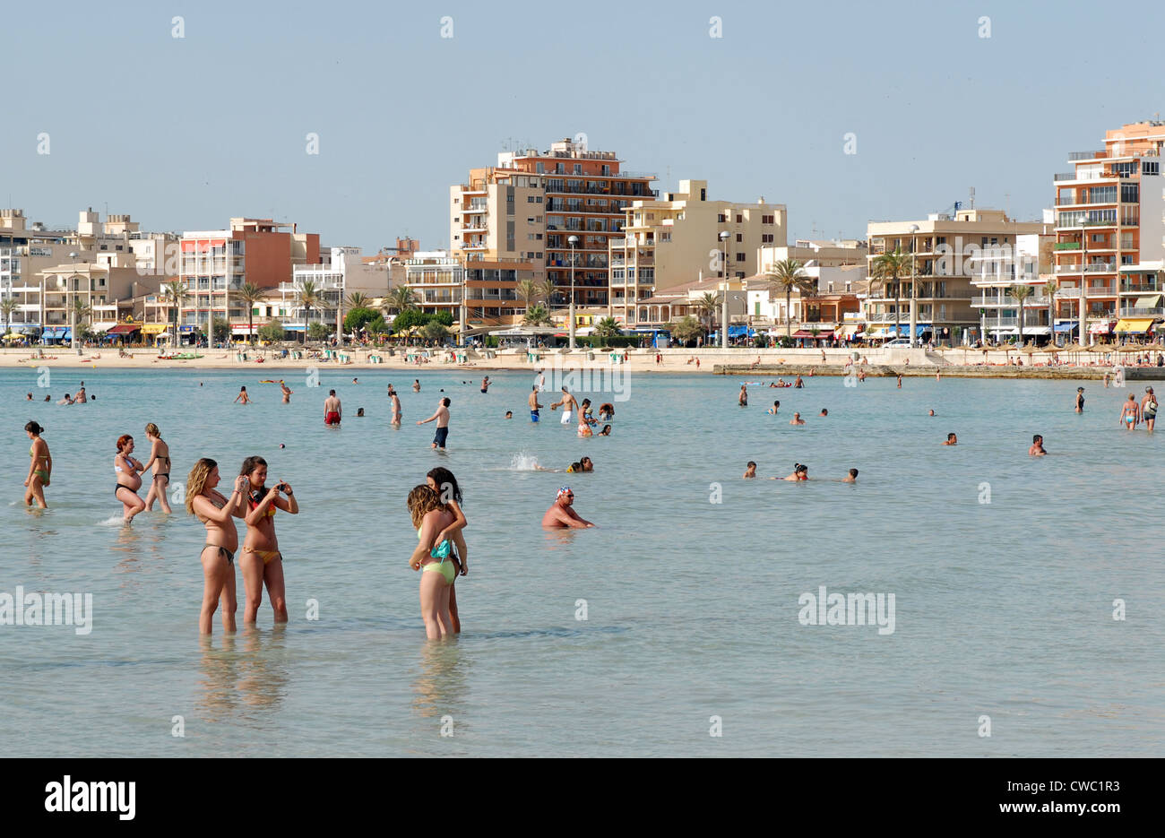 Spanien, Mallorca, Torusiten am Ballermann Stockfoto