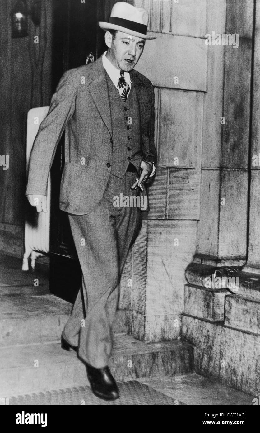 Dutch Schultz 1901-1935. Im Jahre 1935 beauftragt die Crime Commission seine Ermordung mit Mord Inc., Schultz vom töten zu verhindern Stockfoto