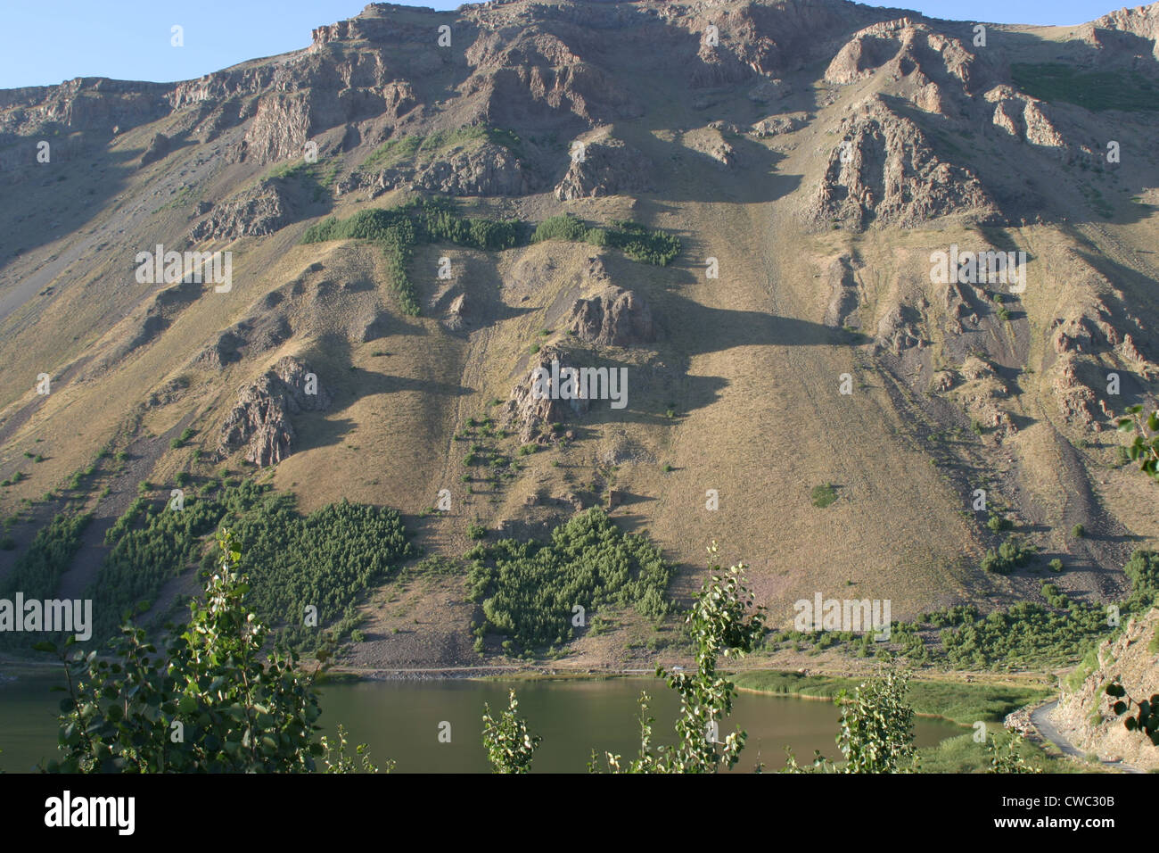 Nemrut Kratersee über Tatvan, Bitlis Provinz Süd-Ost Türkei Stockfoto