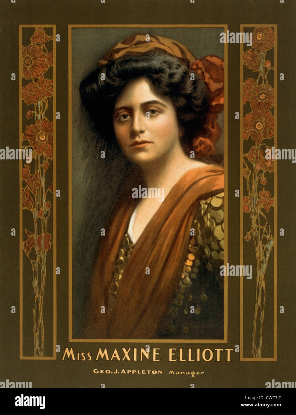 Maxine Elliott 1868-1940 Schauspielerin romantisch mit J.P. Morgan in den frühen 1900er Jahren verbunden. Er wird geglaubt, um zu finanzieren Stockfoto