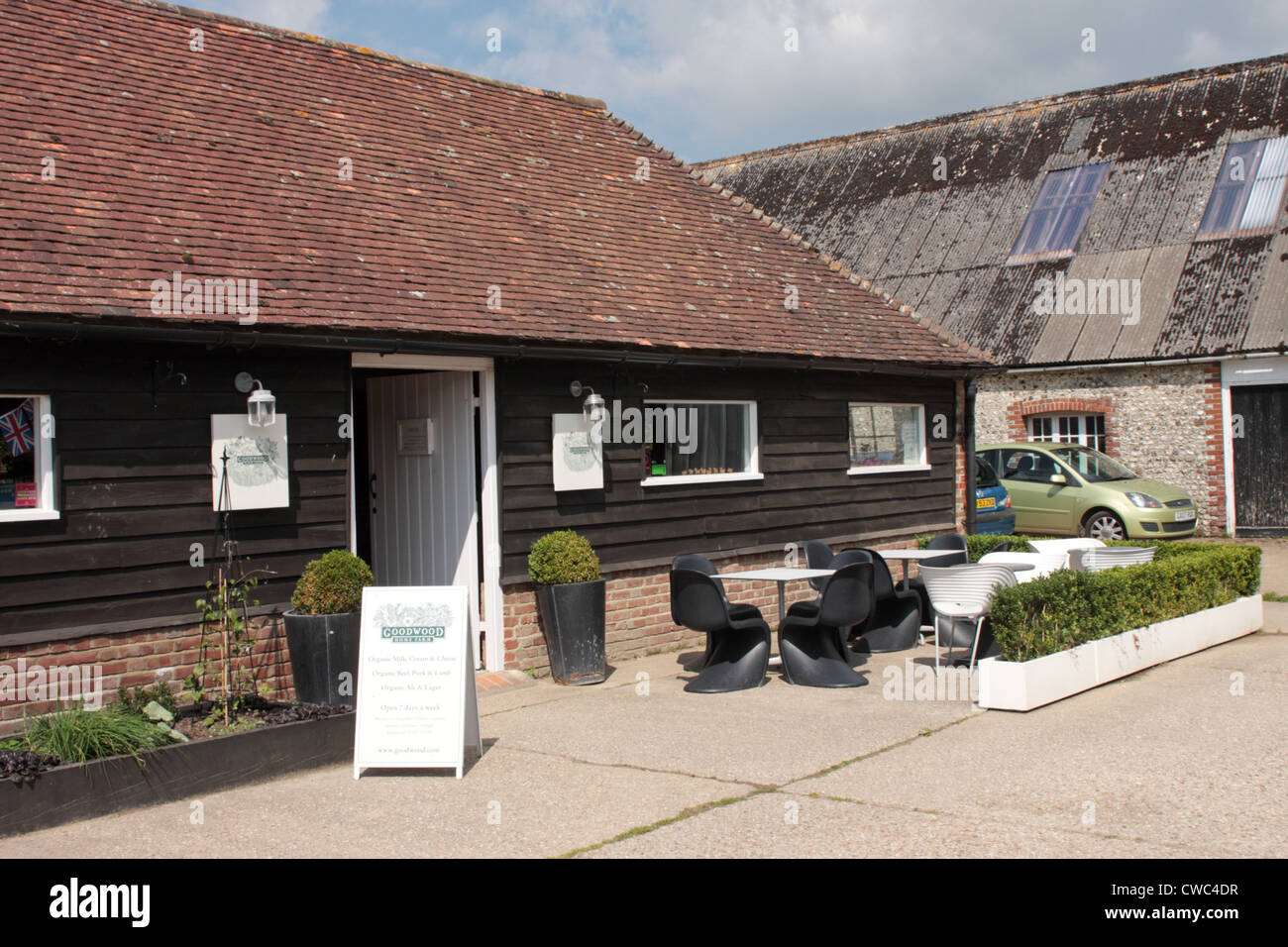 Goodwood Estates Hofladen in der Nähe von Chichester West Sussex UK Stockfoto