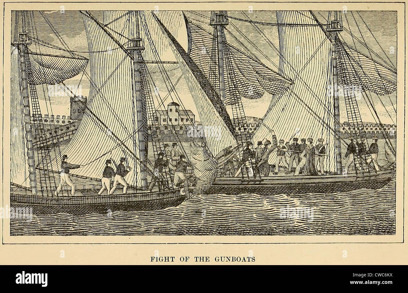 Erster Barbary Krieg 18011805. Kampf der Amerikaner und der Barbary