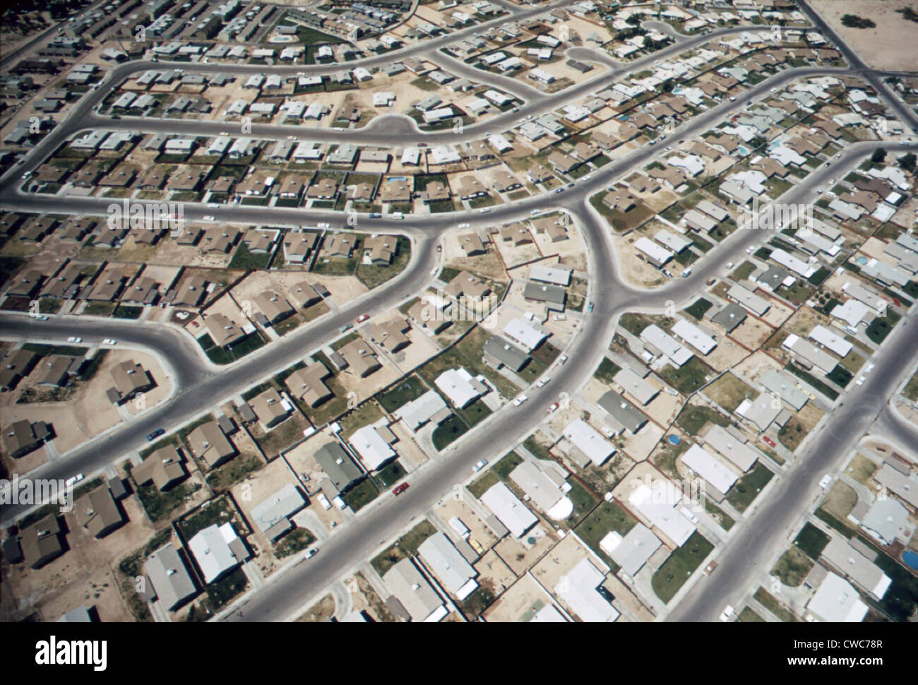 Geschichte historische 20. Jahrhundert der 1970er Jahre American Chicago soziale Probleme Leben Inner City Städte Housing Stadtentwicklungen Stockfoto