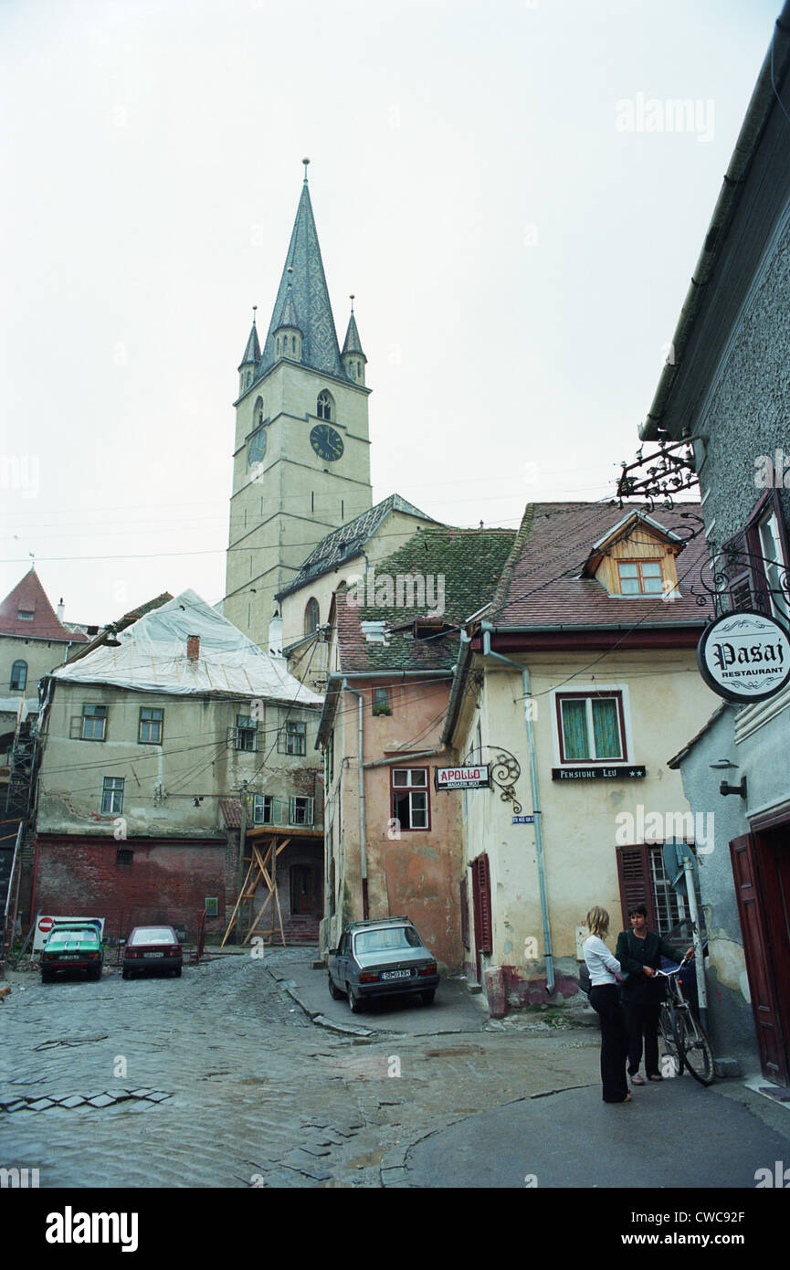 Evangelische Kirchengemeinde Sibiu (Sibiu schwarze Evanghelica), Rumänien Stockfoto