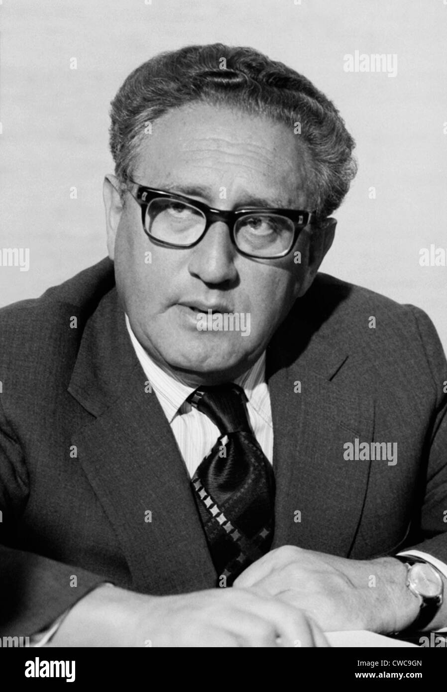 Henry Kissinger als Staatssekretär in der Verwaltung von Gerald Ford. 3. März 1976. Stockfoto