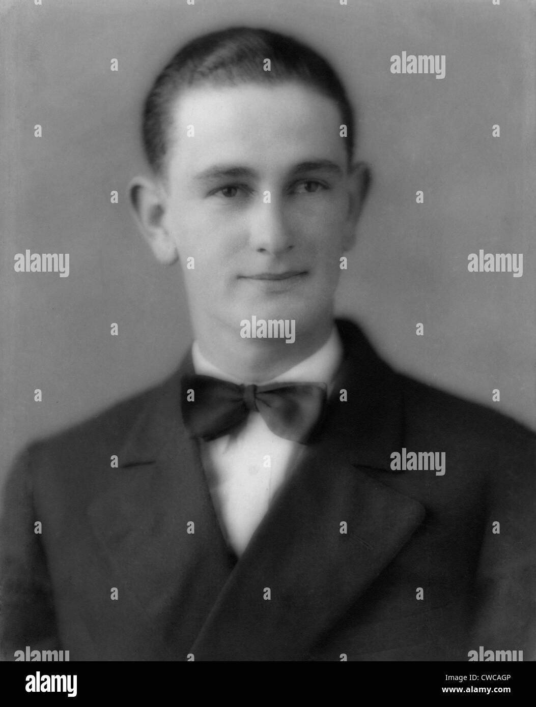 Porträt des künftigen US-Präsidenten Lyndon Johnson. Ca. 1927. Stockfoto