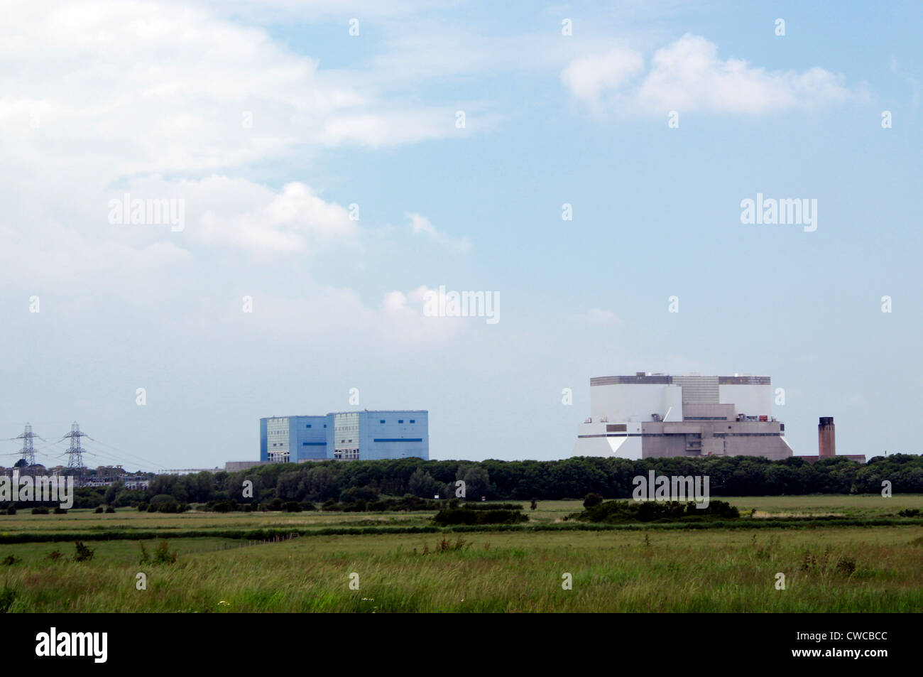 Atomkraftwerk Hinkley Point, Somerset, England Stockfoto