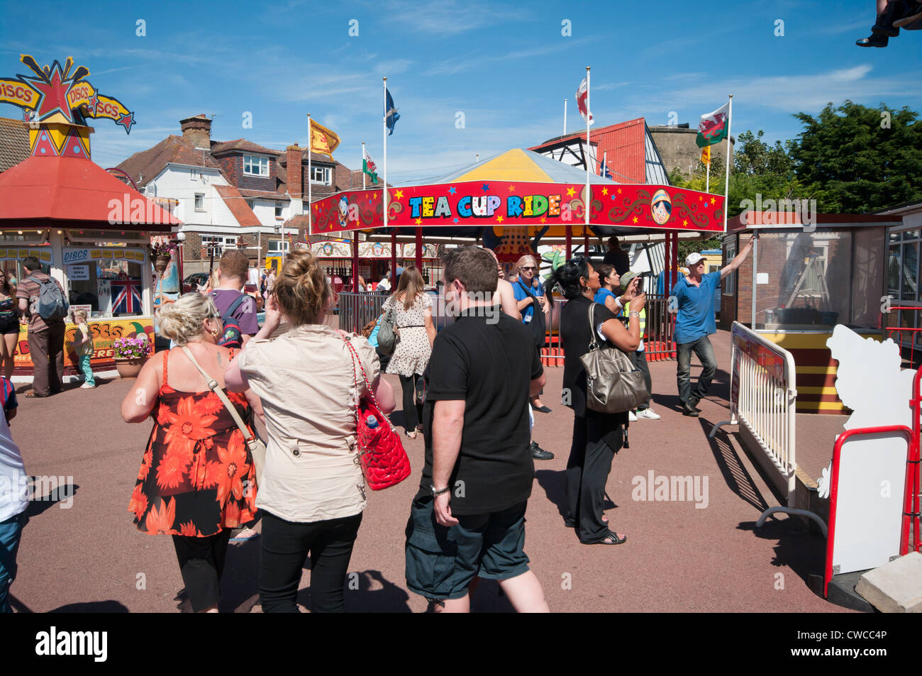 Dymchurch Kirmes Kent UK Kirmes Festplatz Messegelände Stockfoto