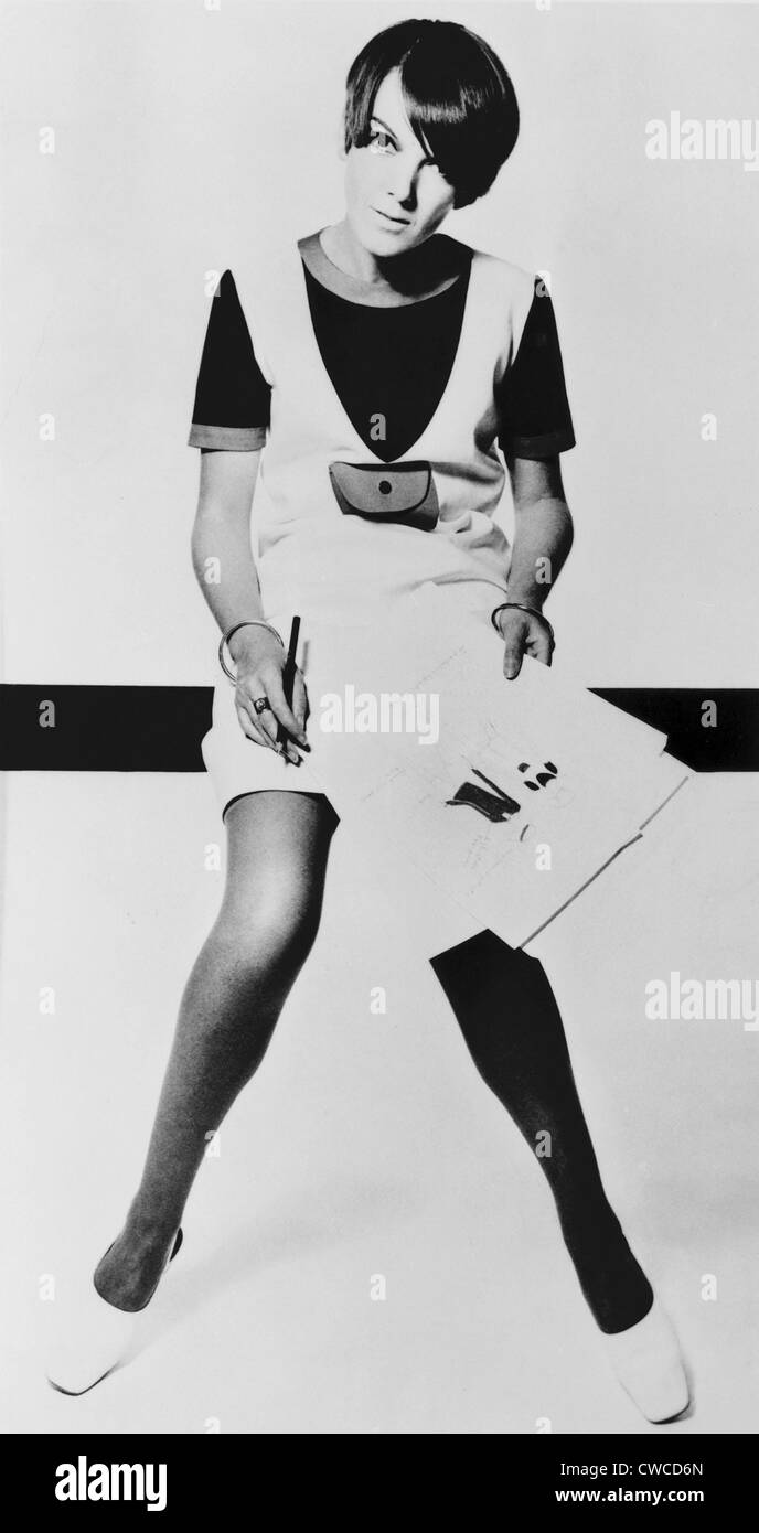 Mary Quant, britische Modedesignerin mod. 1967. Stockfoto