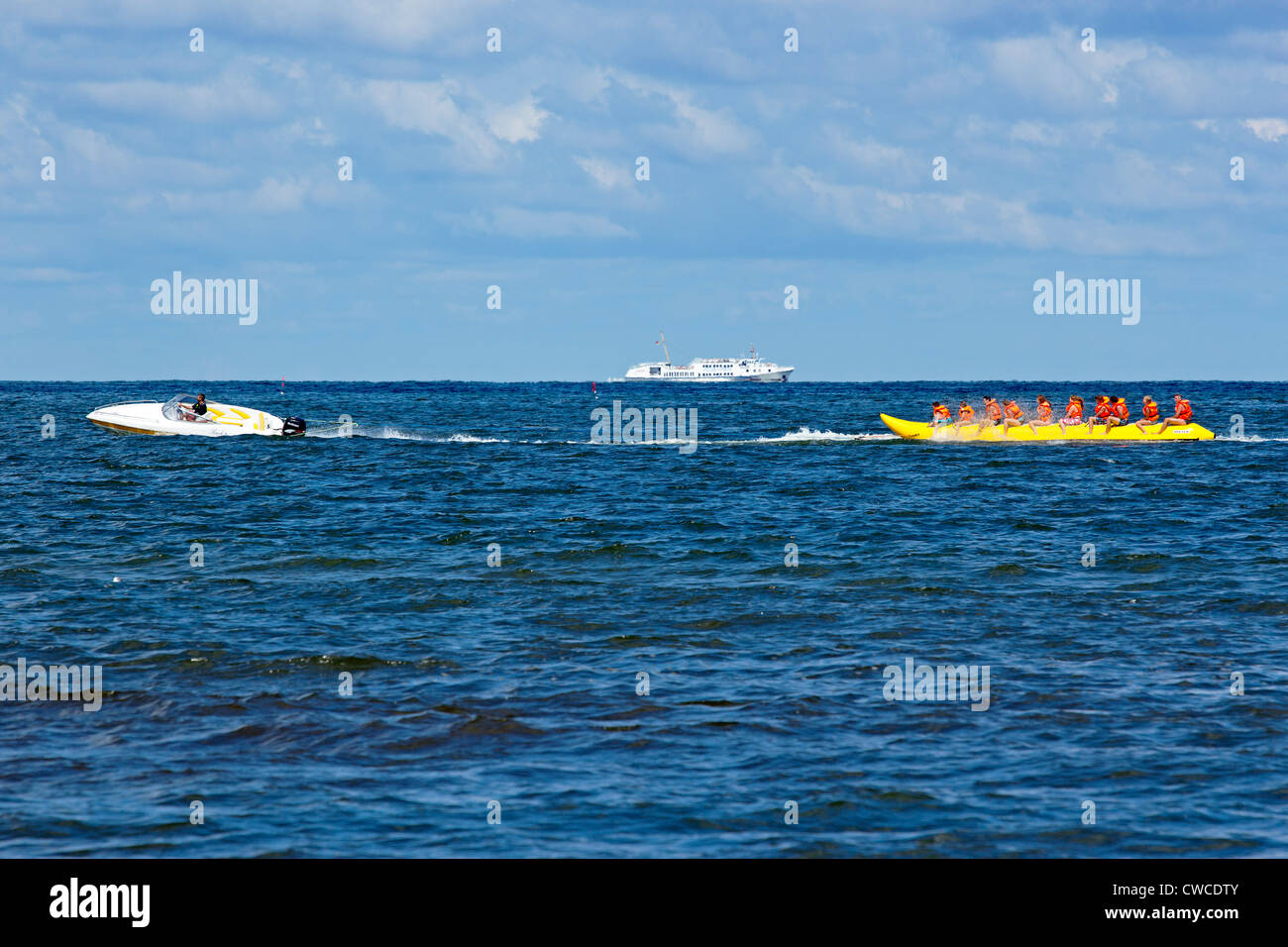 Strand-Banane, Ahlbeck, Insel Usedom, Ostseeküste, Mecklenburg-West Pomerania, Deutschland Stockfoto