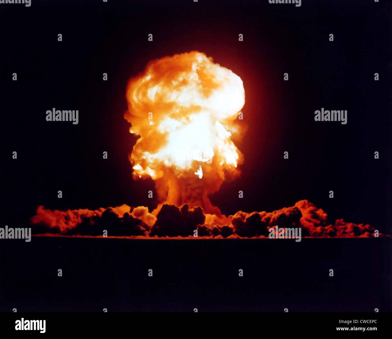 Der FIZEAU-Schuss war Teil der umstrittenen Operation einem Serie von Atomtests. 14. September 1957 auf der Nevada Test Stockfoto