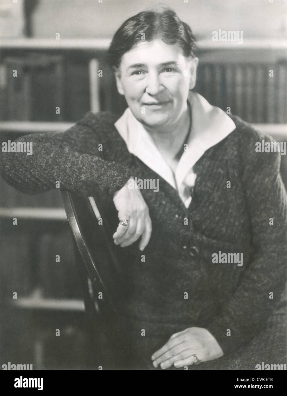 Willa Cather damals schrieb sie LUCY GAYHEART. Foto von Nicholas Muray, ca. 1935. Stockfoto