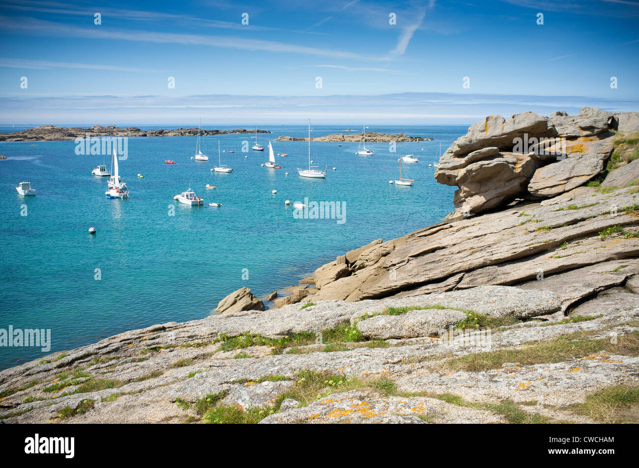 Trégastel, Bretagne, Frankreich. Bretagne. Stockfoto