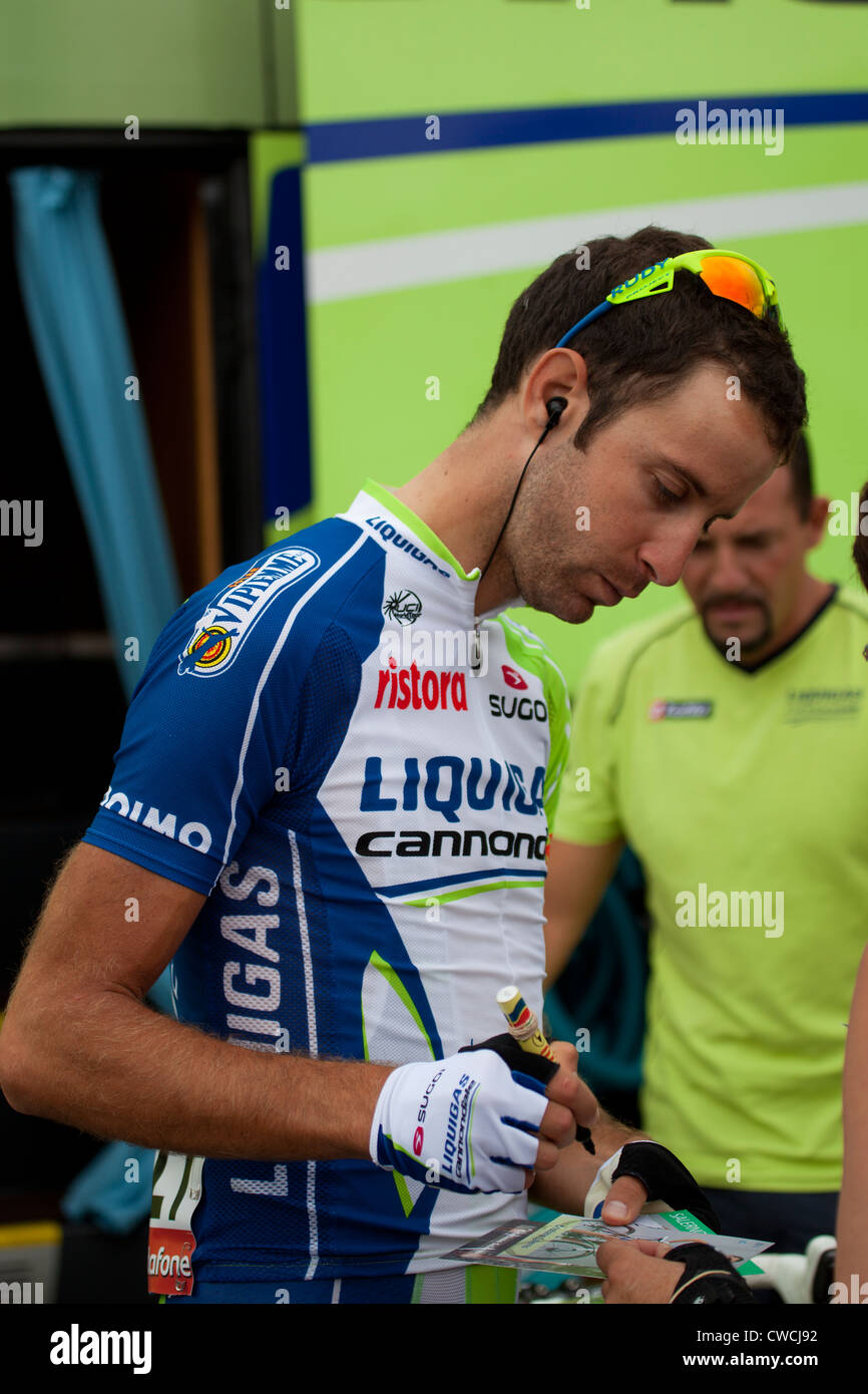 Eros Capecchi, Vuelta Ciclista a España 2012, 4-Stufen, Barakaldo-Valdezcaray Stockfoto