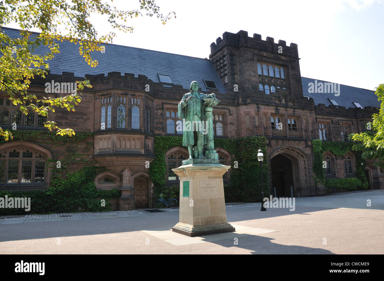 John Witherspoon Statue, Princeton University, Princeton, New Jersey, Vereinigte Staaten Stockfoto