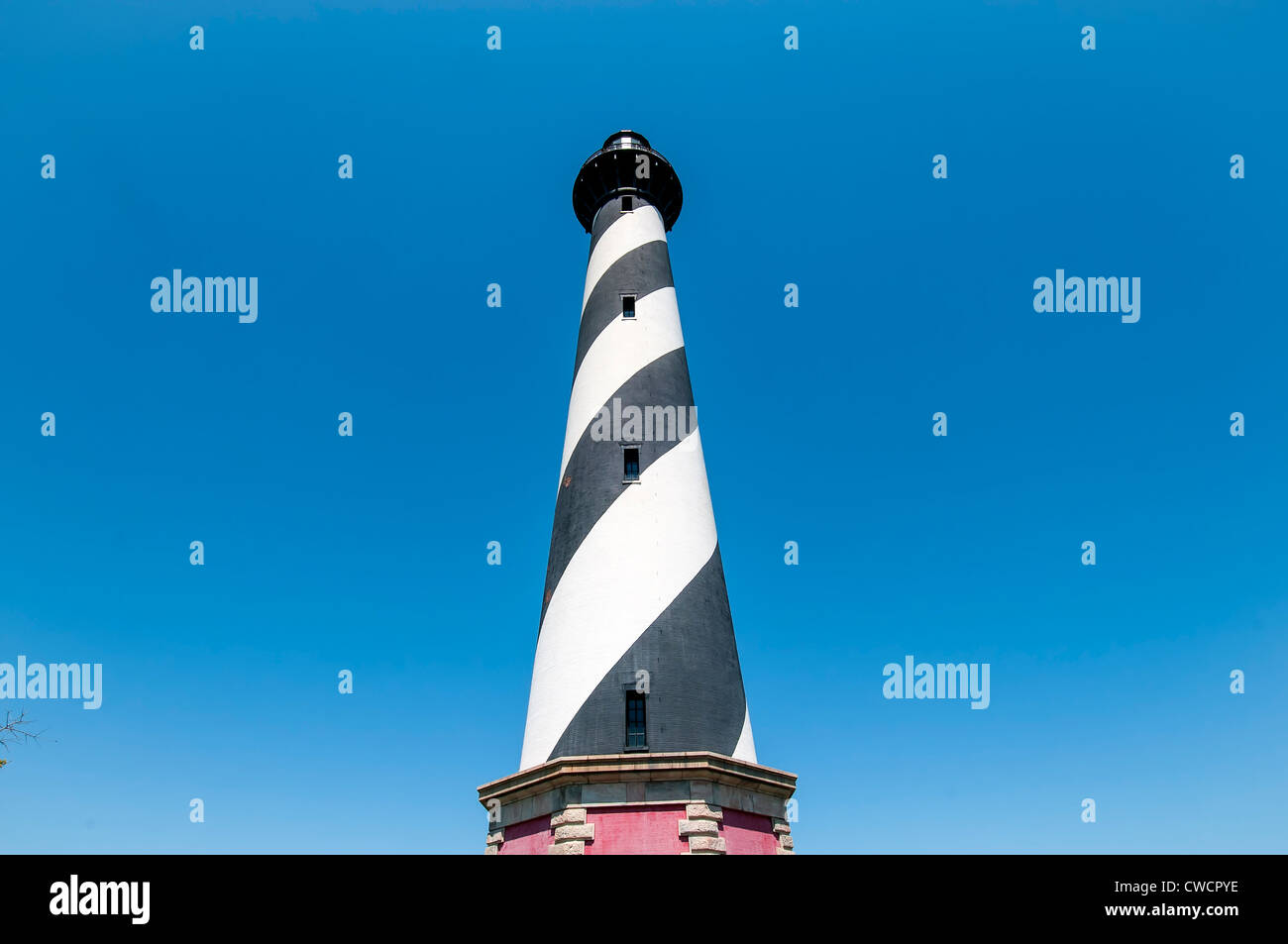 Cape Hatteras Licht Station Leuchtturm, Cape Hatteras National Seashore, Outer Banks, North Carolina Stockfoto