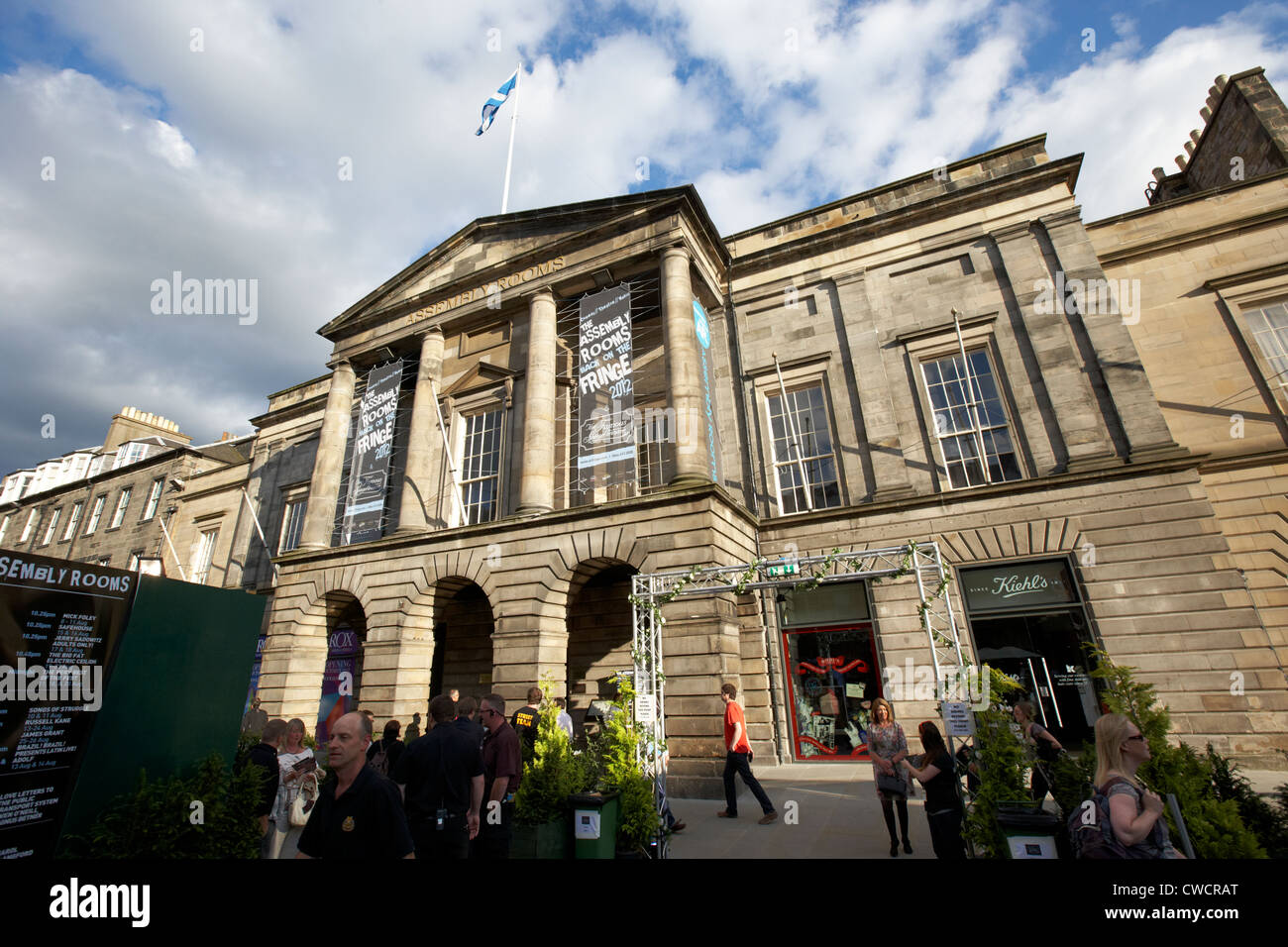 Die Versammlungsräume George Street Edinburgh Festival fringe Veranstaltungsort Schottland Großbritannien Vereinigtes Königreich Stockfoto