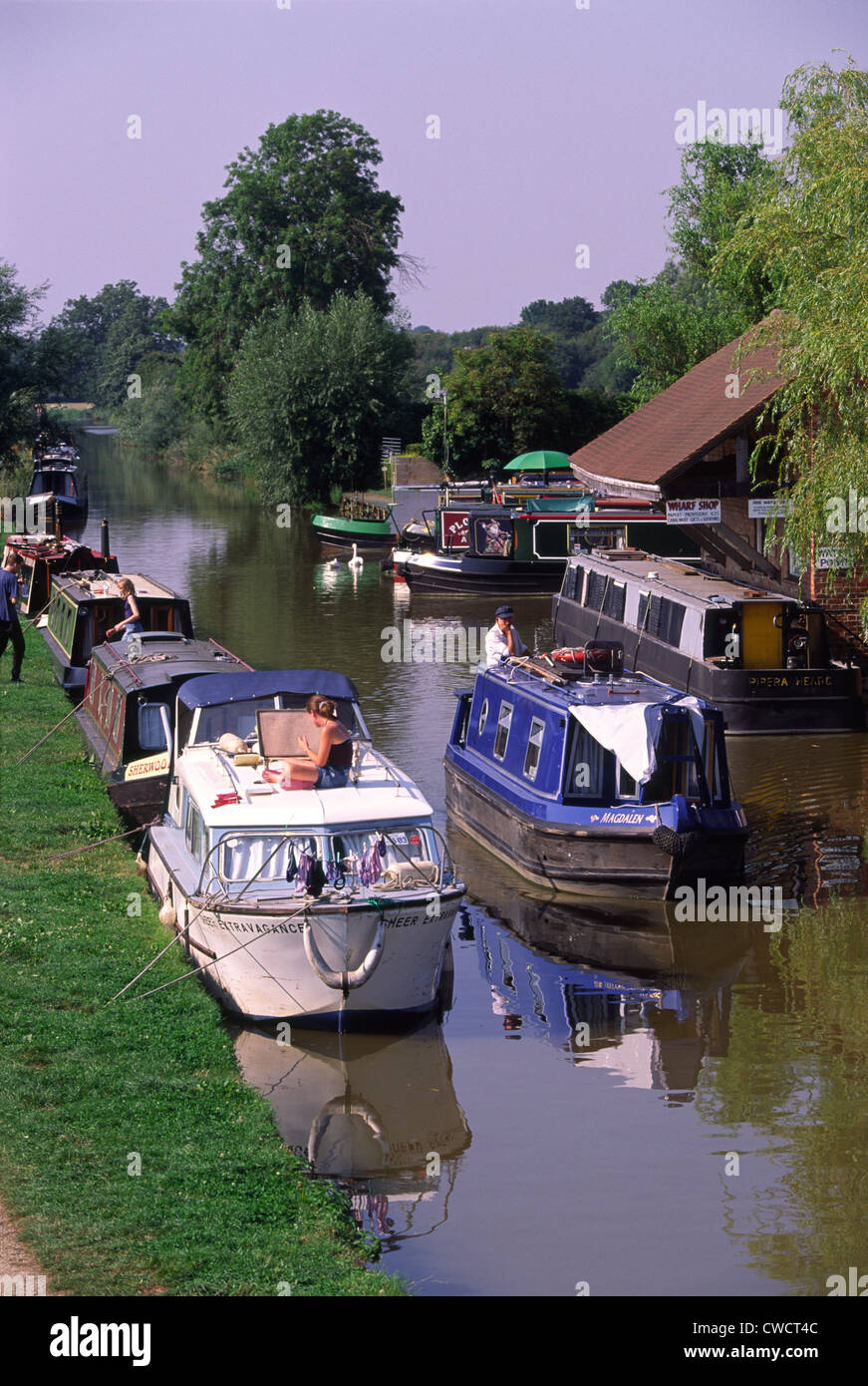 Oxford Canal, Aynho Wharf, Oxfordshire, UK Stockfoto